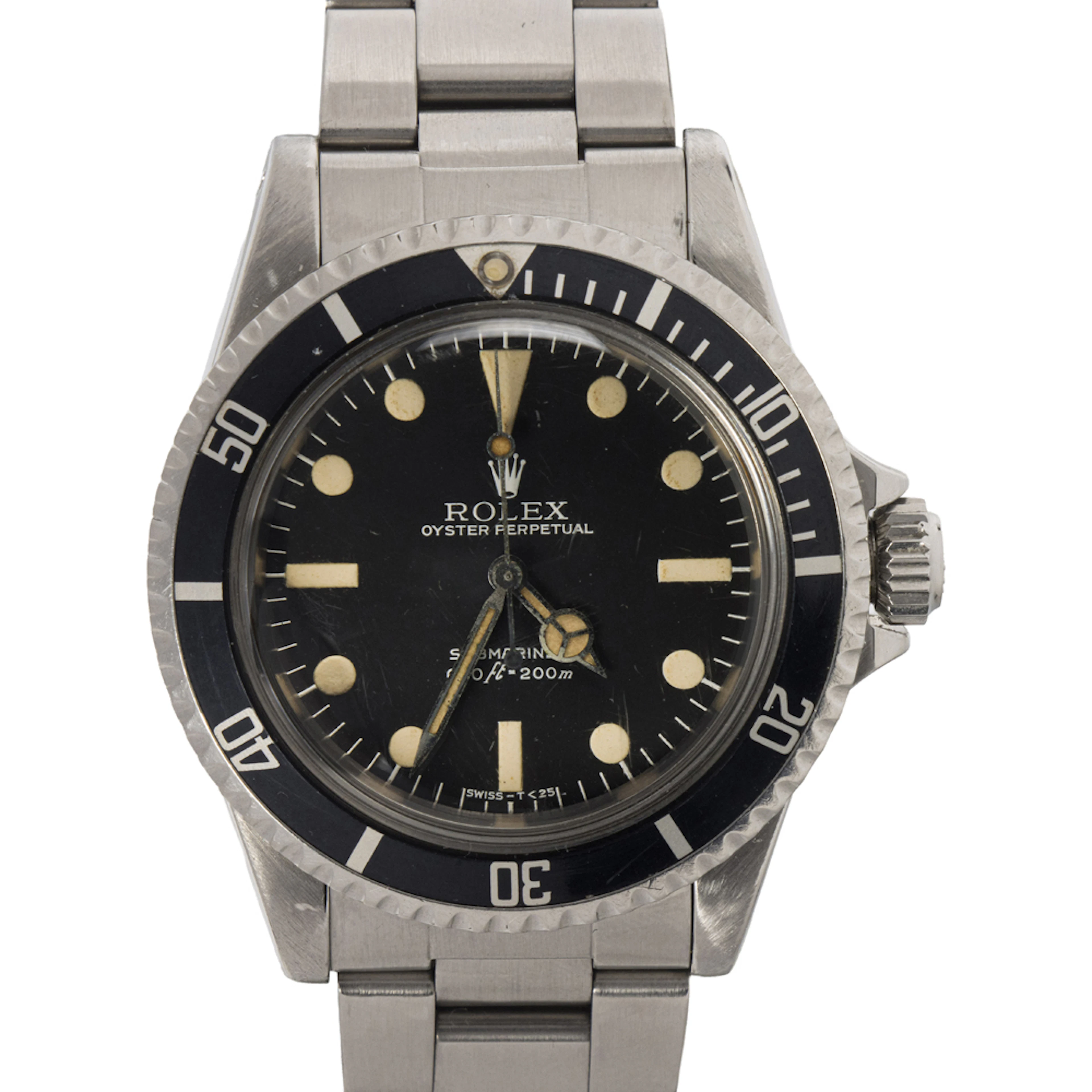 A 1978 Rolex Maxi Dial II Rolex Submariner stainless steel watch