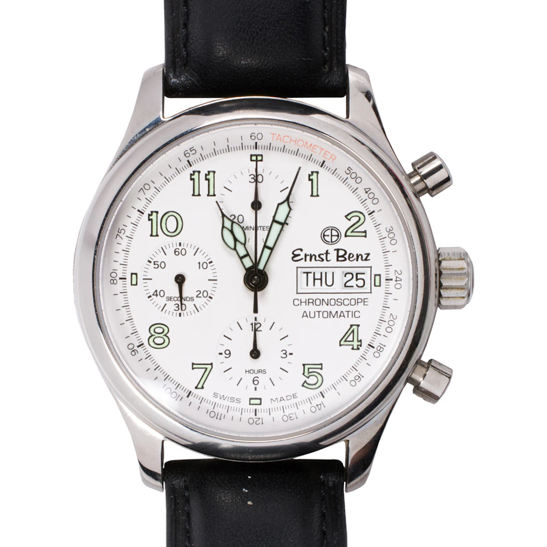 A Ernst Benz Chronoscope stainless steel watch