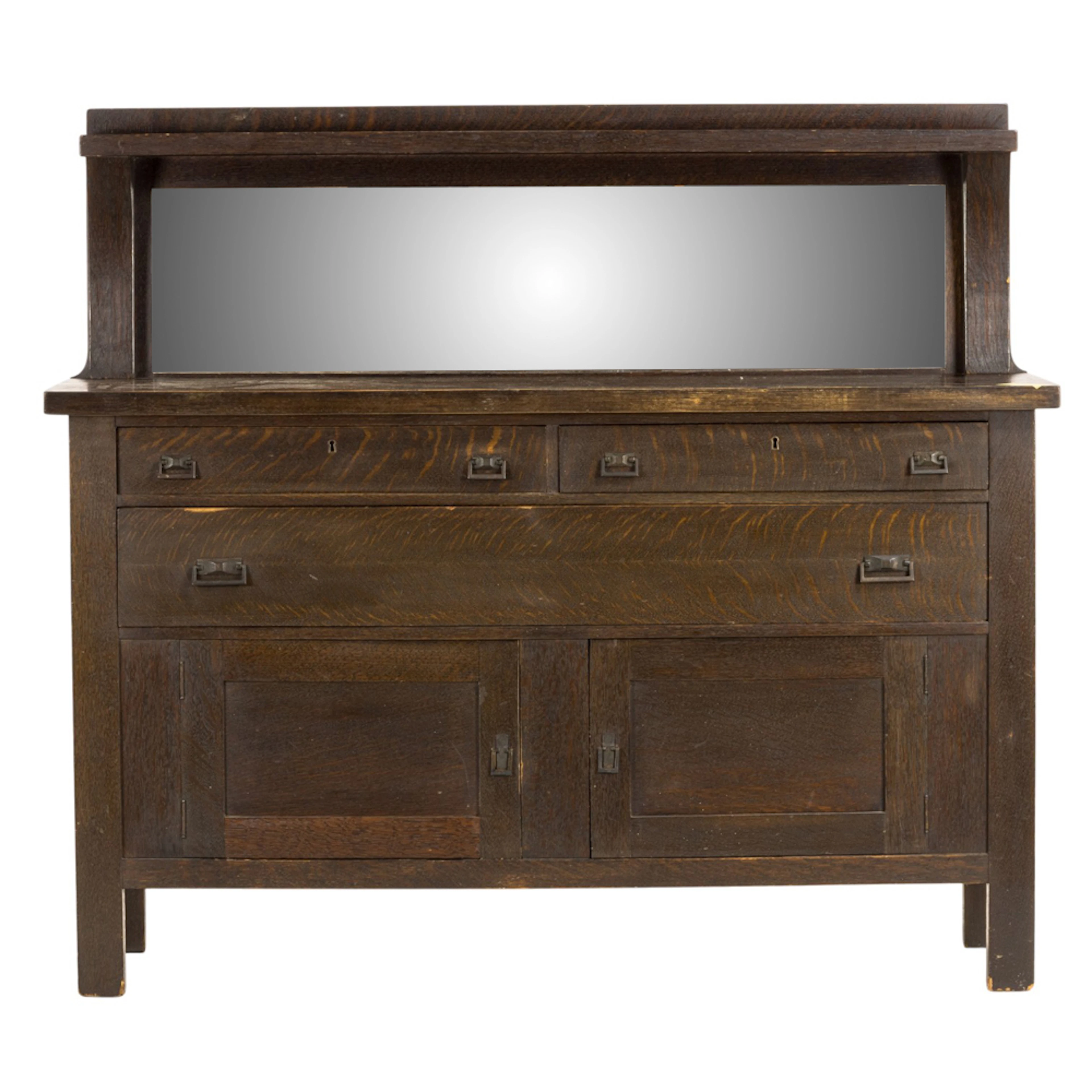 An American Arts and Crafts mirrored sideboard
