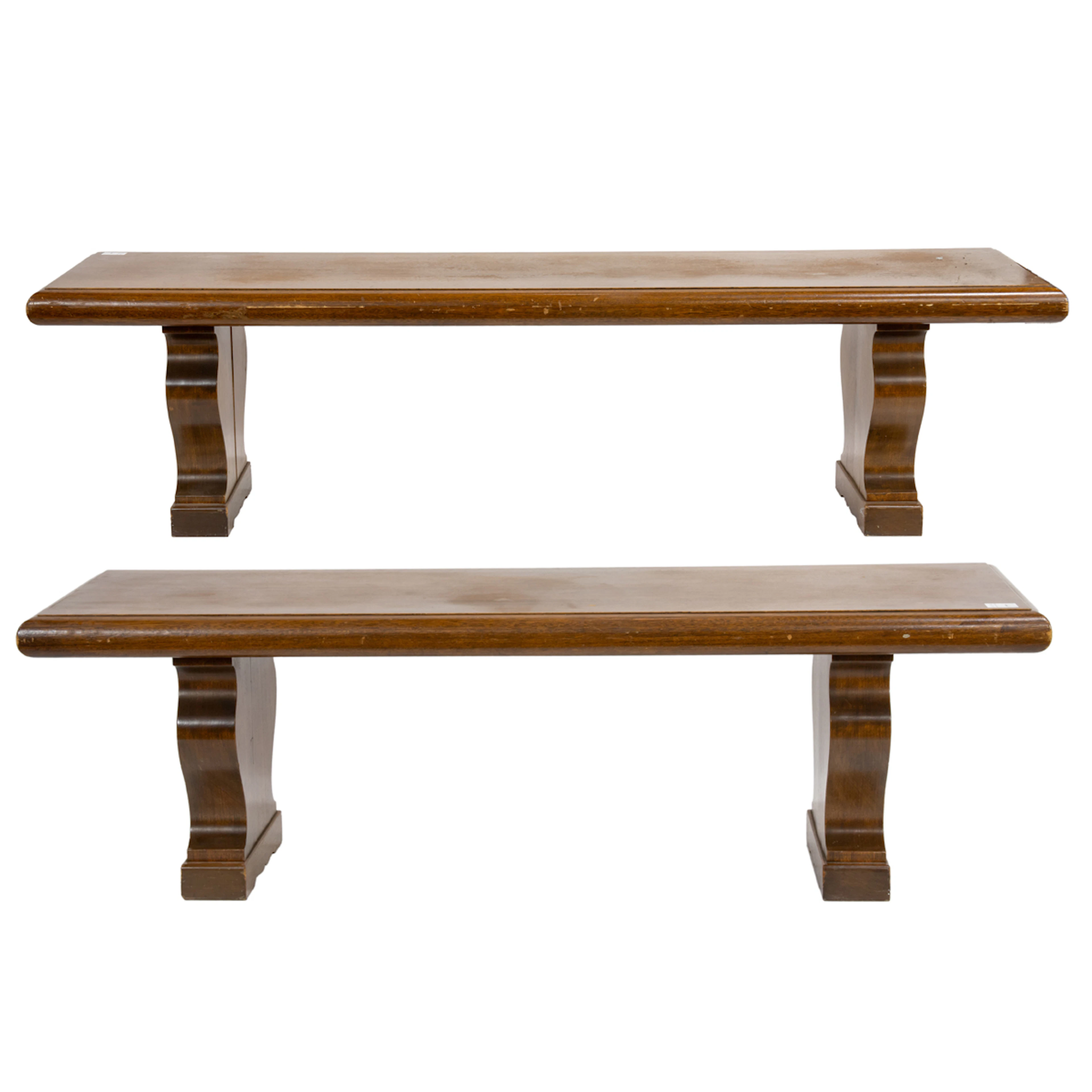 Two large Arts and Crafts benches commissioned for Santa Sabina Center 1930's