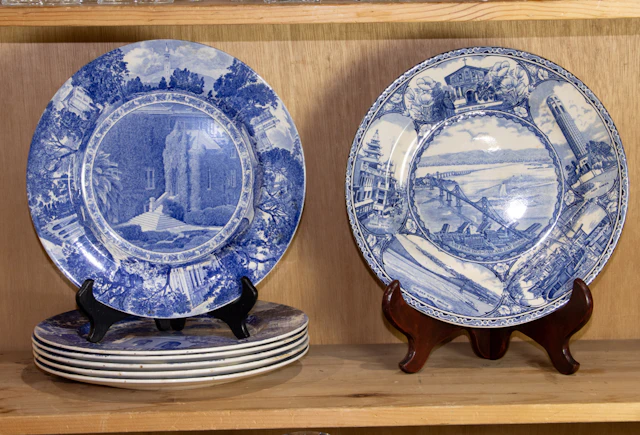 A set of six Wedgwood for UC Berkeley pottery commemorative plates