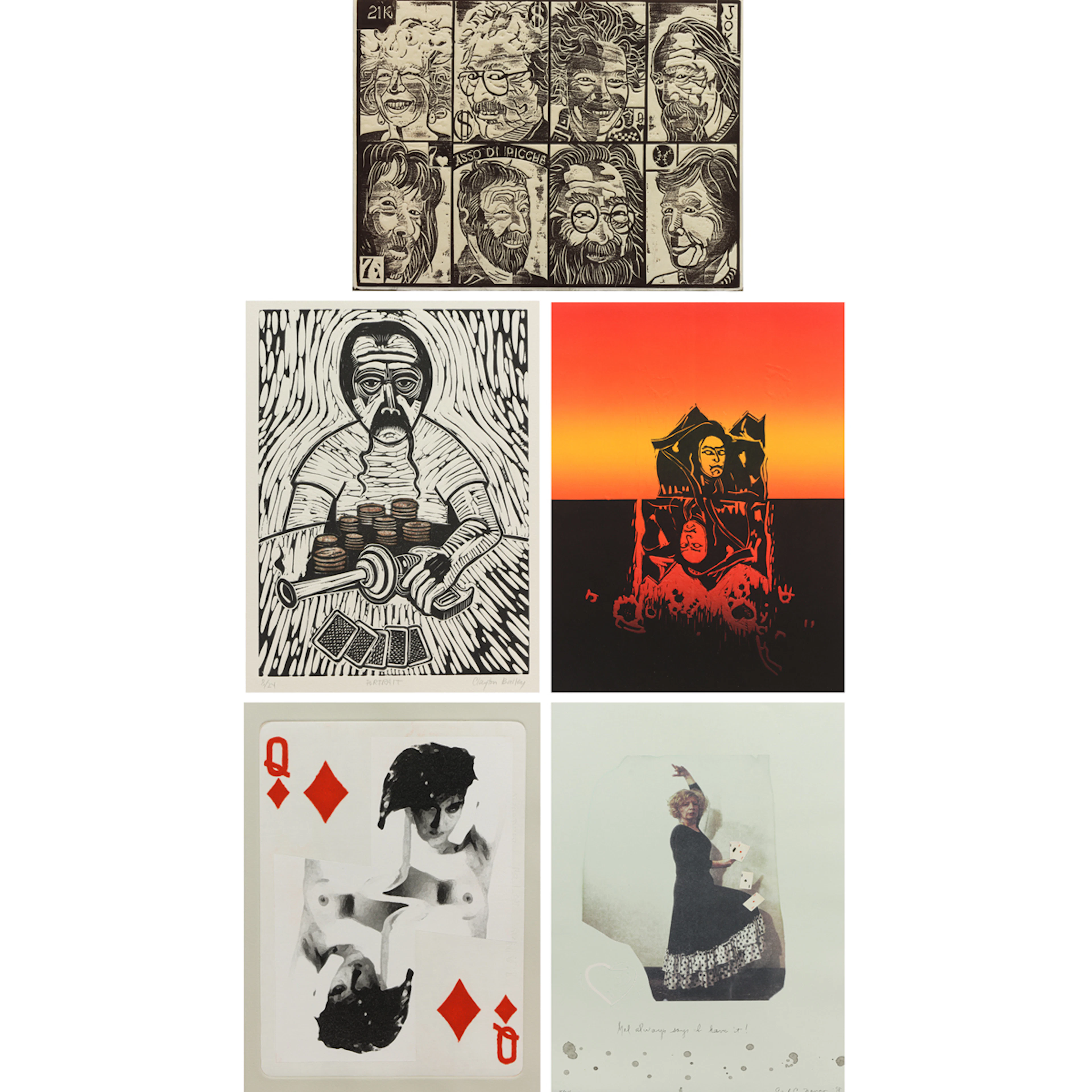 Print Portfolio, Clayton Bailey, Mel Ramos, Kenjilo Nanao, et al.