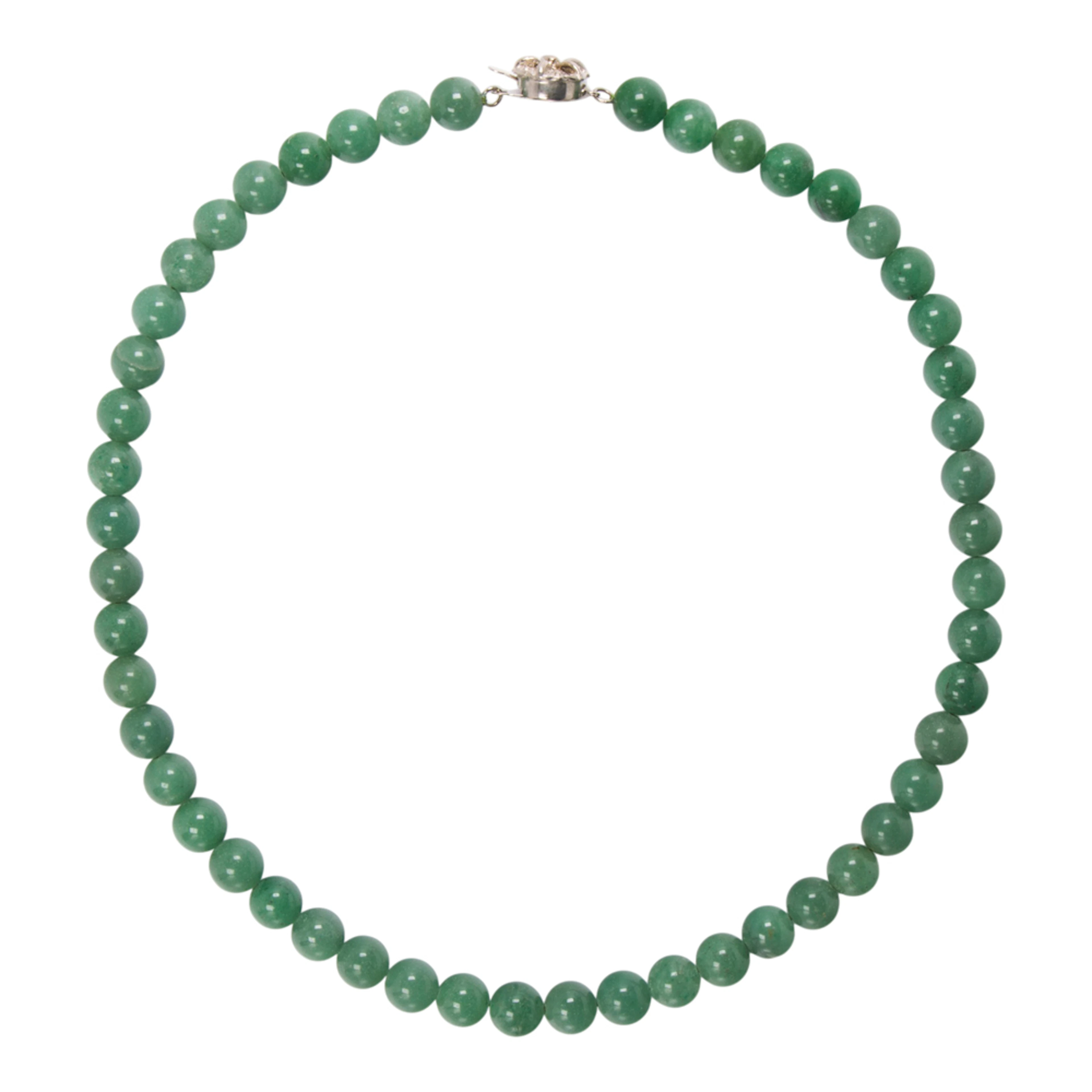 An aventurine necklace