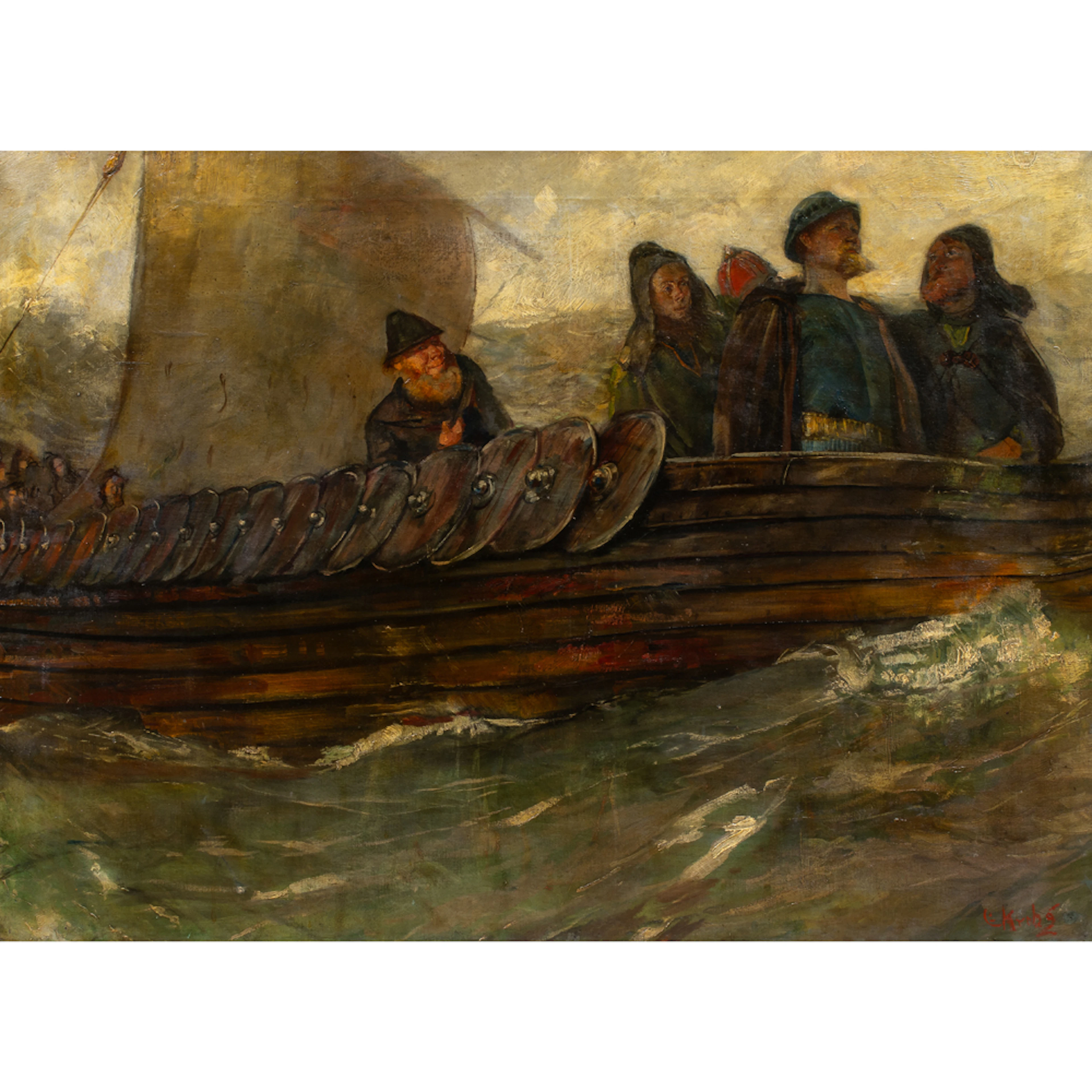 Painting, Christian Krohg