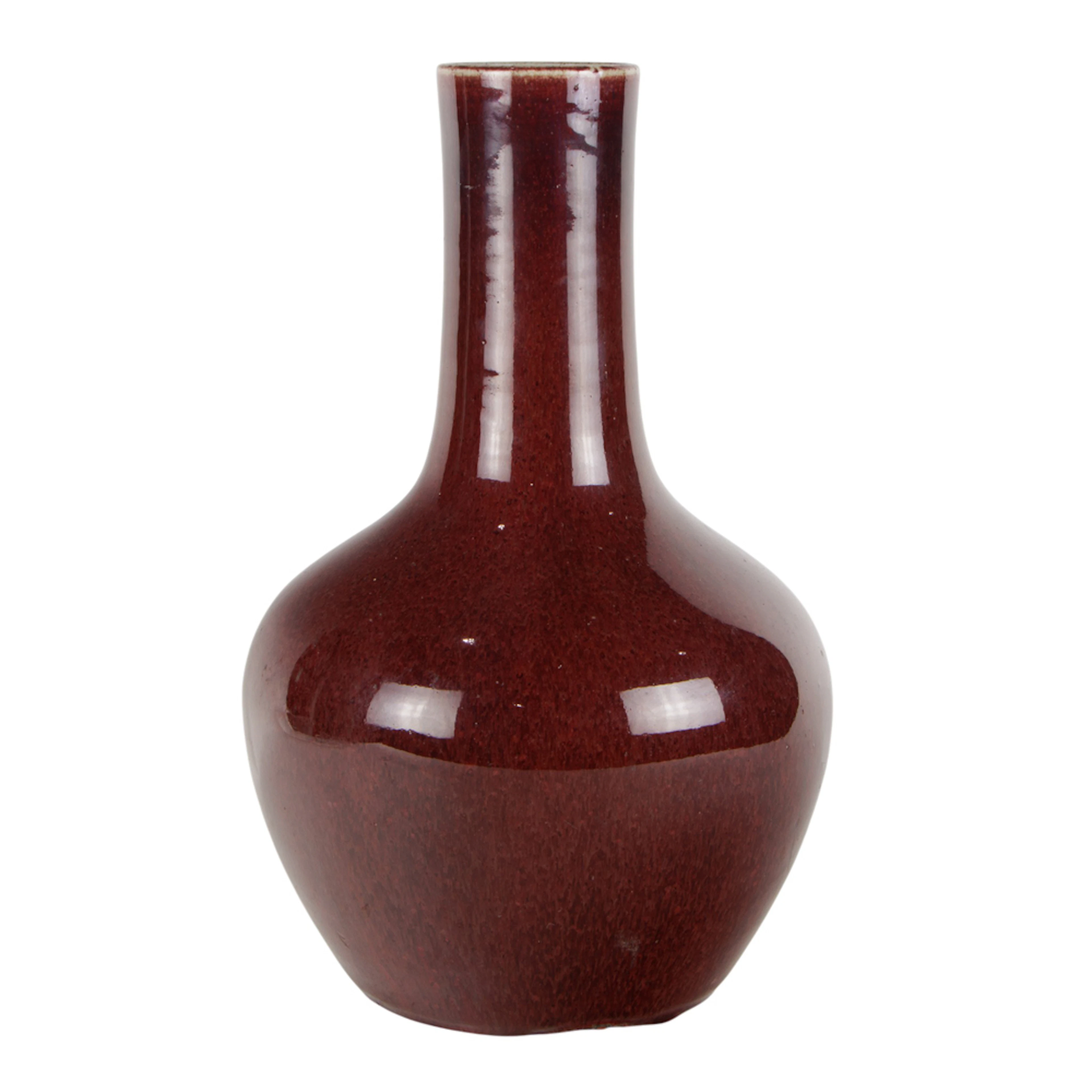 A Chinese ox-blood glazed globular vase