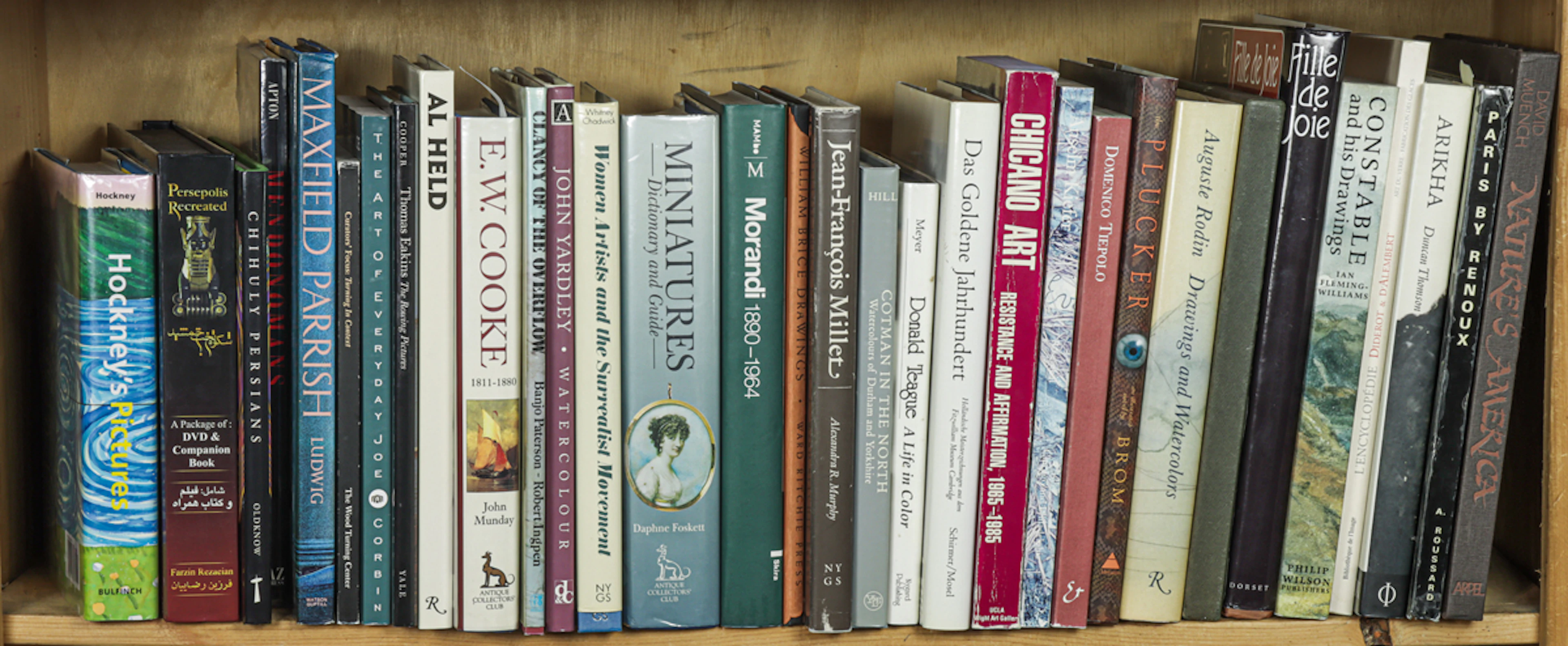 Thirty-two art books on ancient to contemporary art