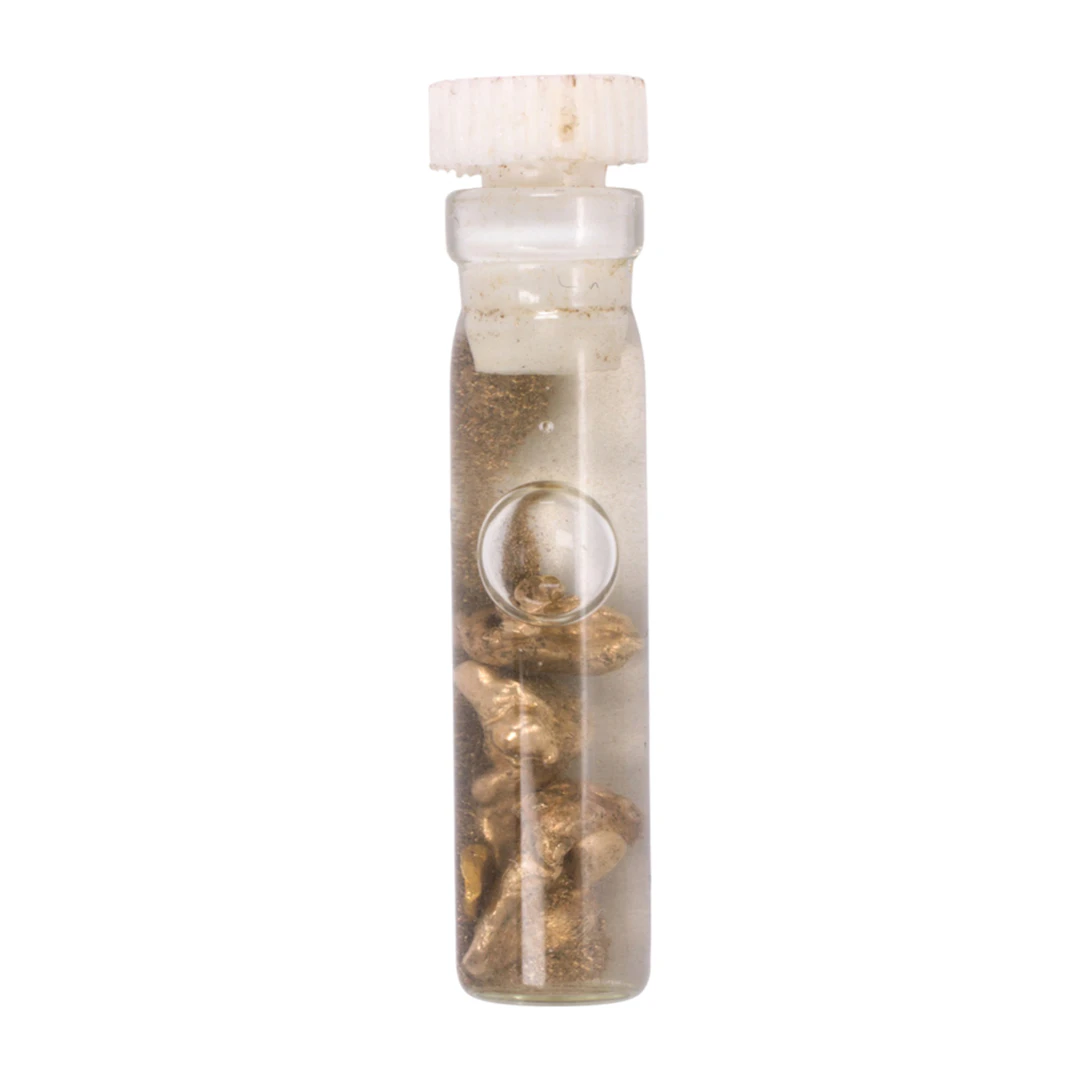 A vial of gold