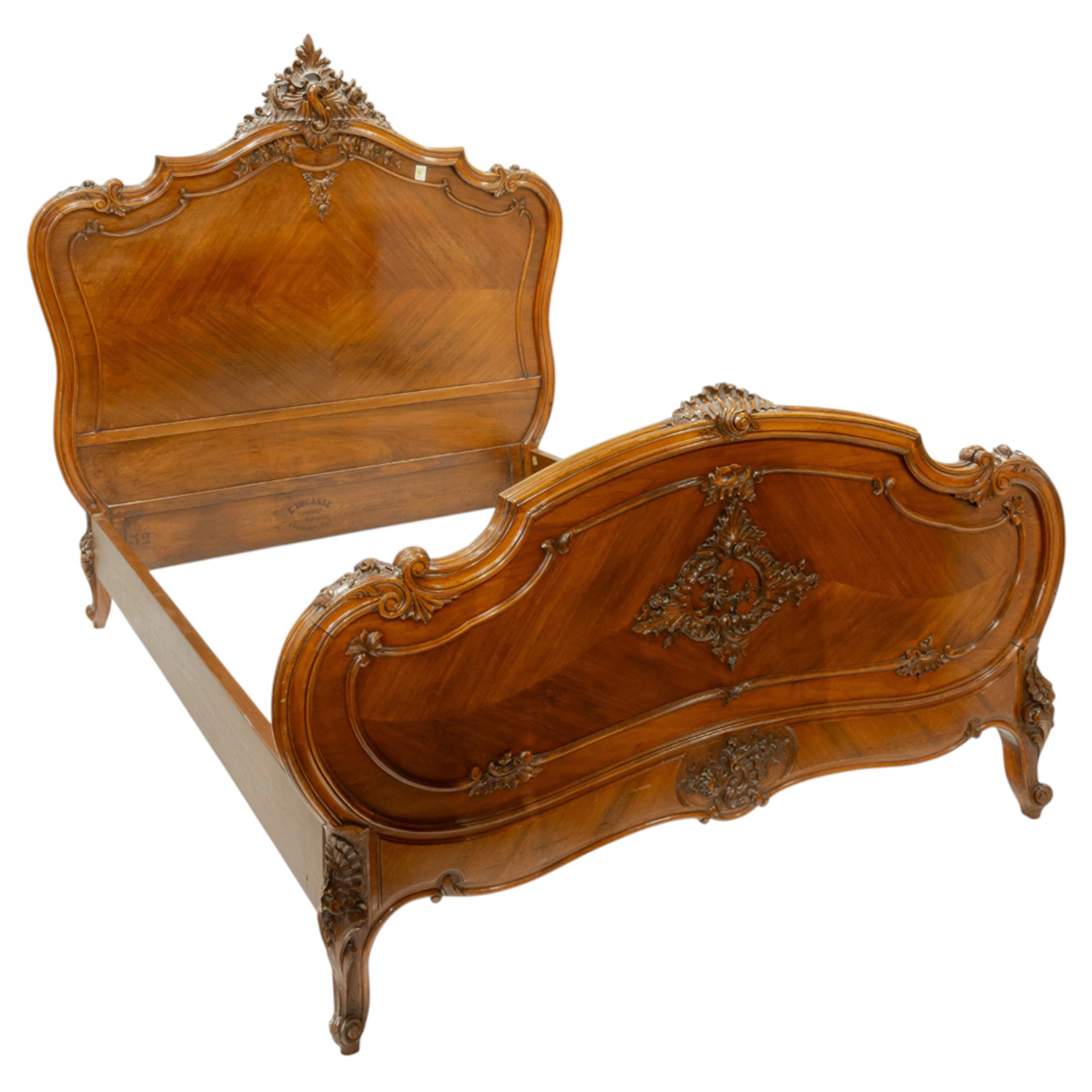 A Louis XV carved bed