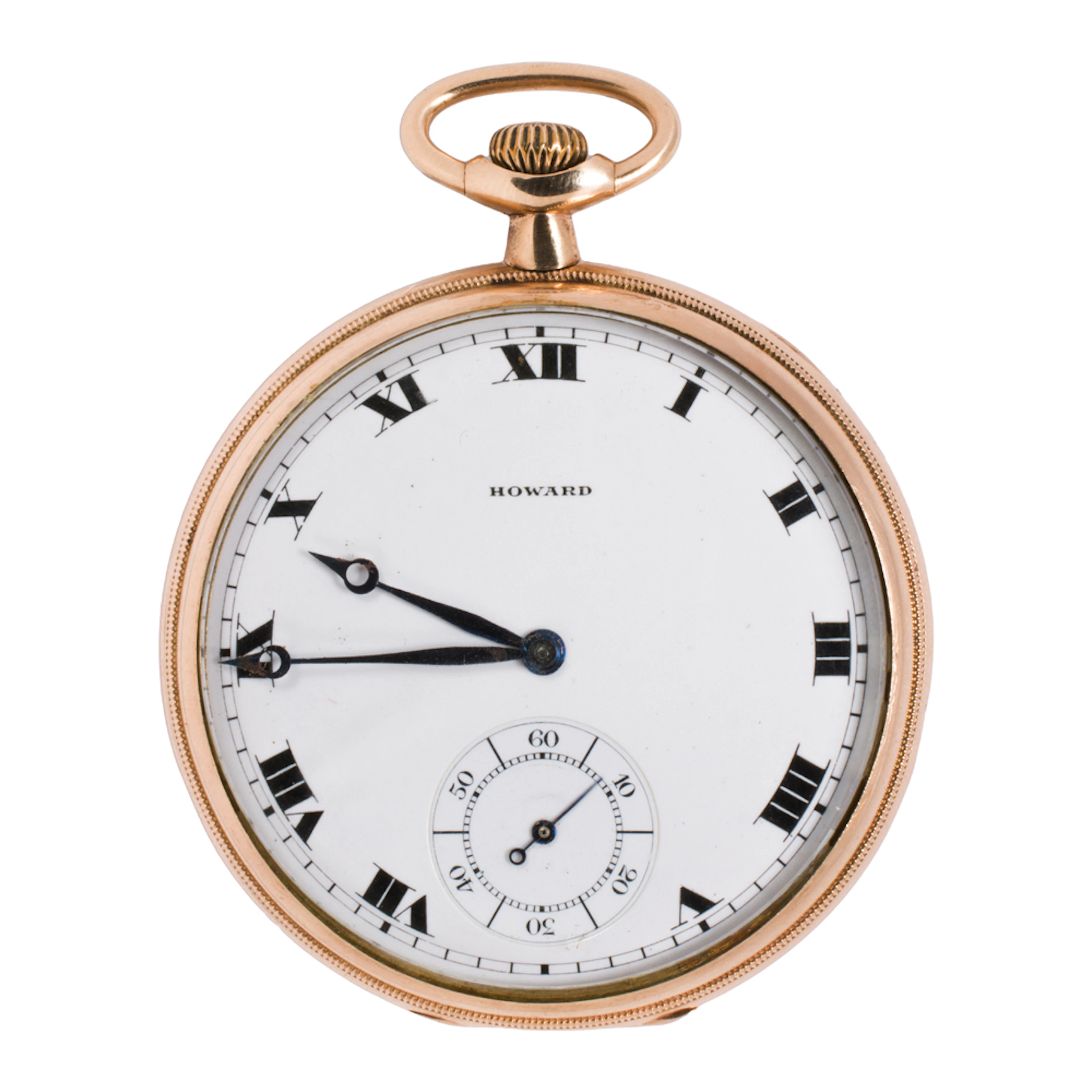 An antique Howard gold-filled pocket watch