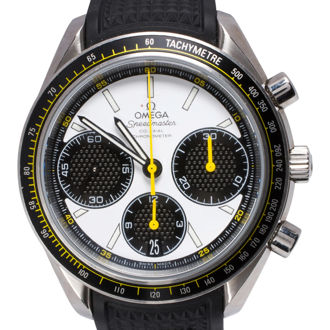 An Omega speedmaster racing watch