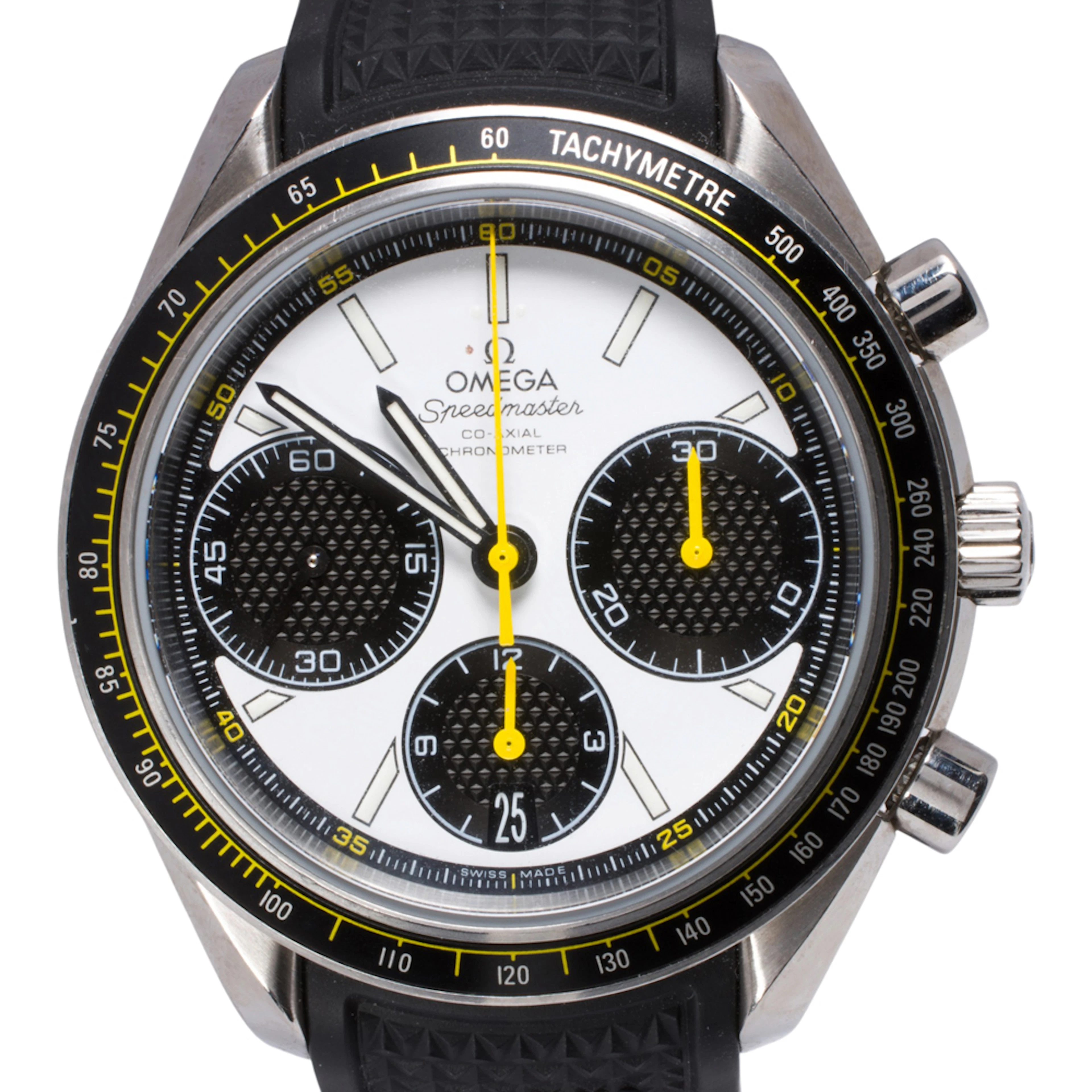 An Omega speedmaster racing watch