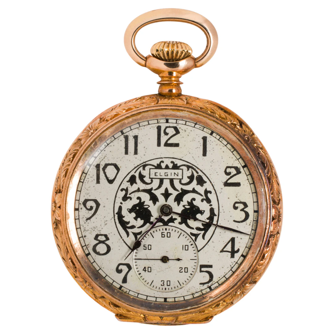 An Elgin 14k gold pocket watch, c. 1887