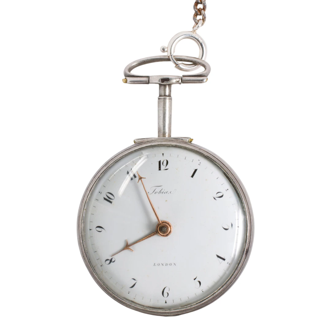 A Tobias silver pocket watch