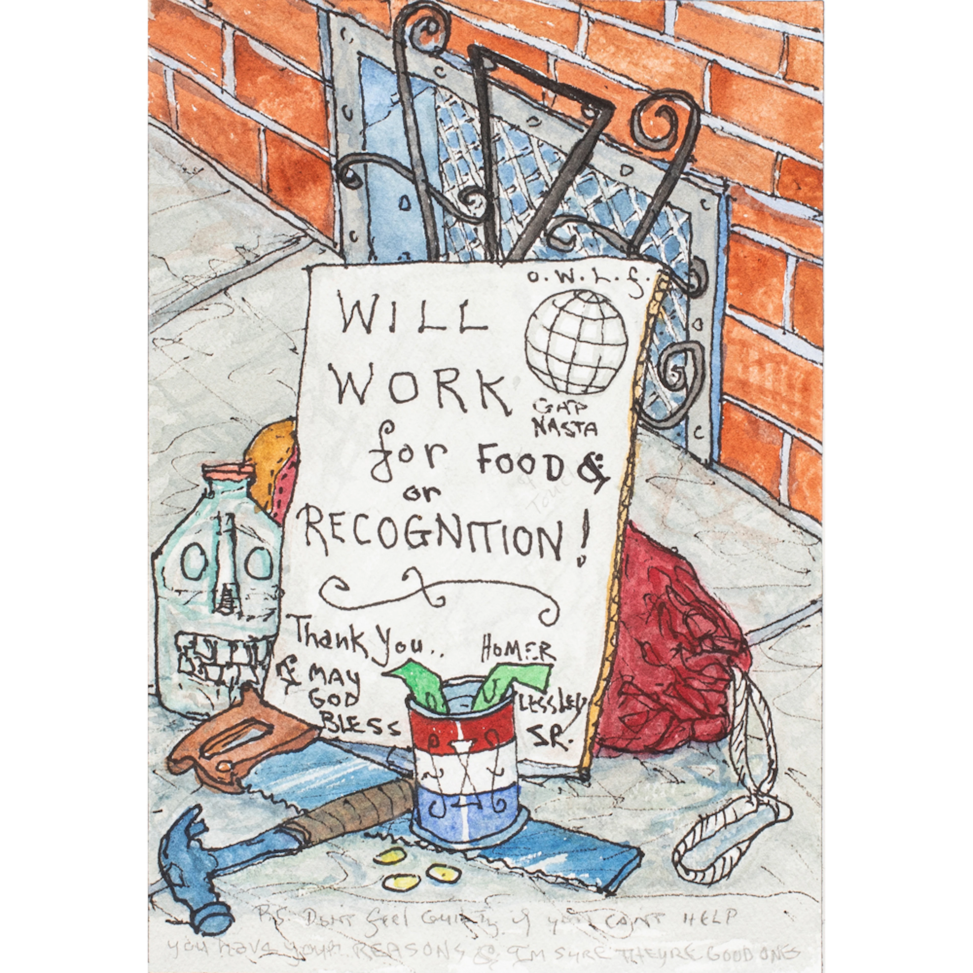 Work on paper, William T. Wiley