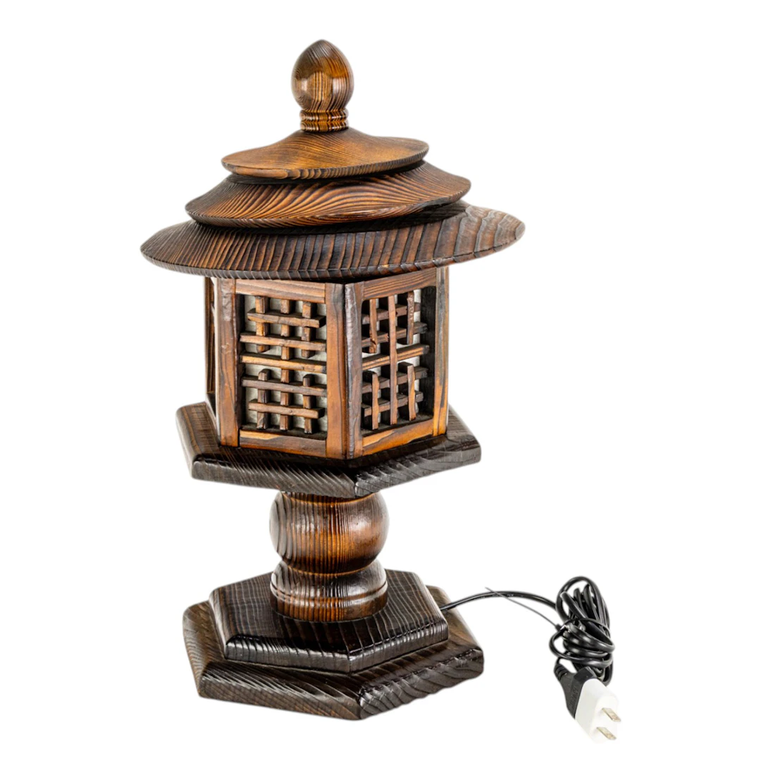 A wood pagoda lantern