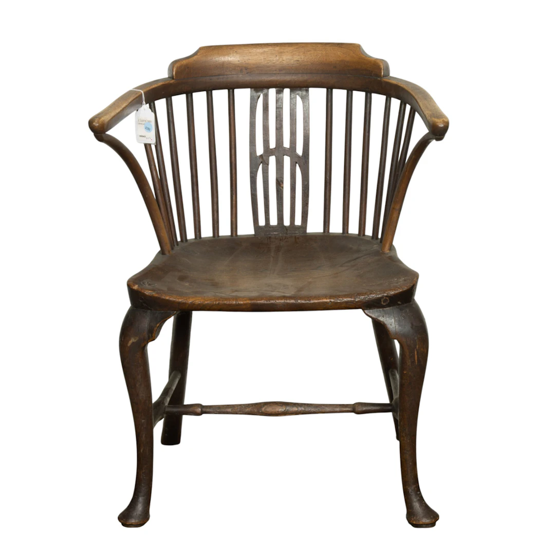 An English oak armchair