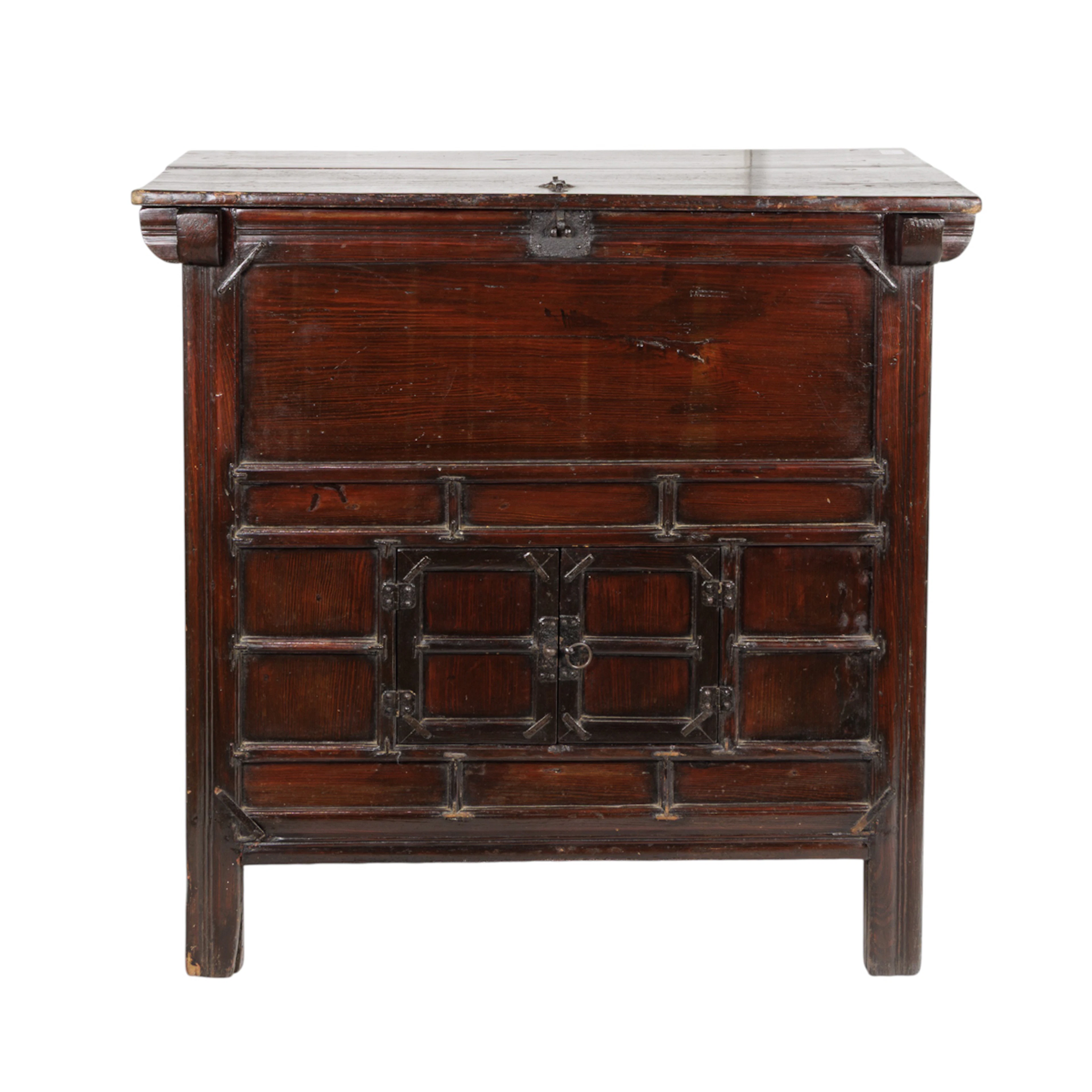 A Chinese hardwood cabinet