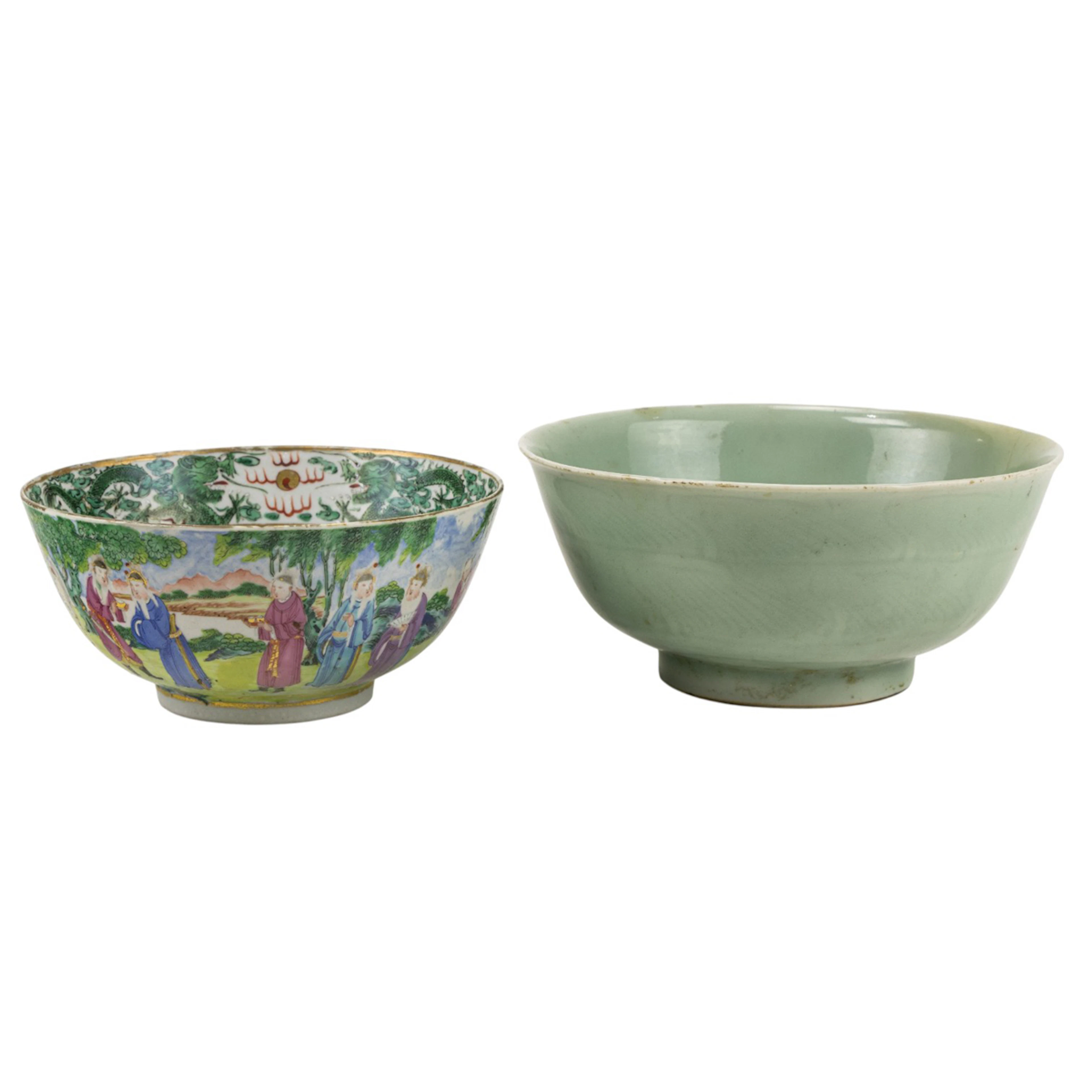 (lot of 2) Chinese porcelain bowls