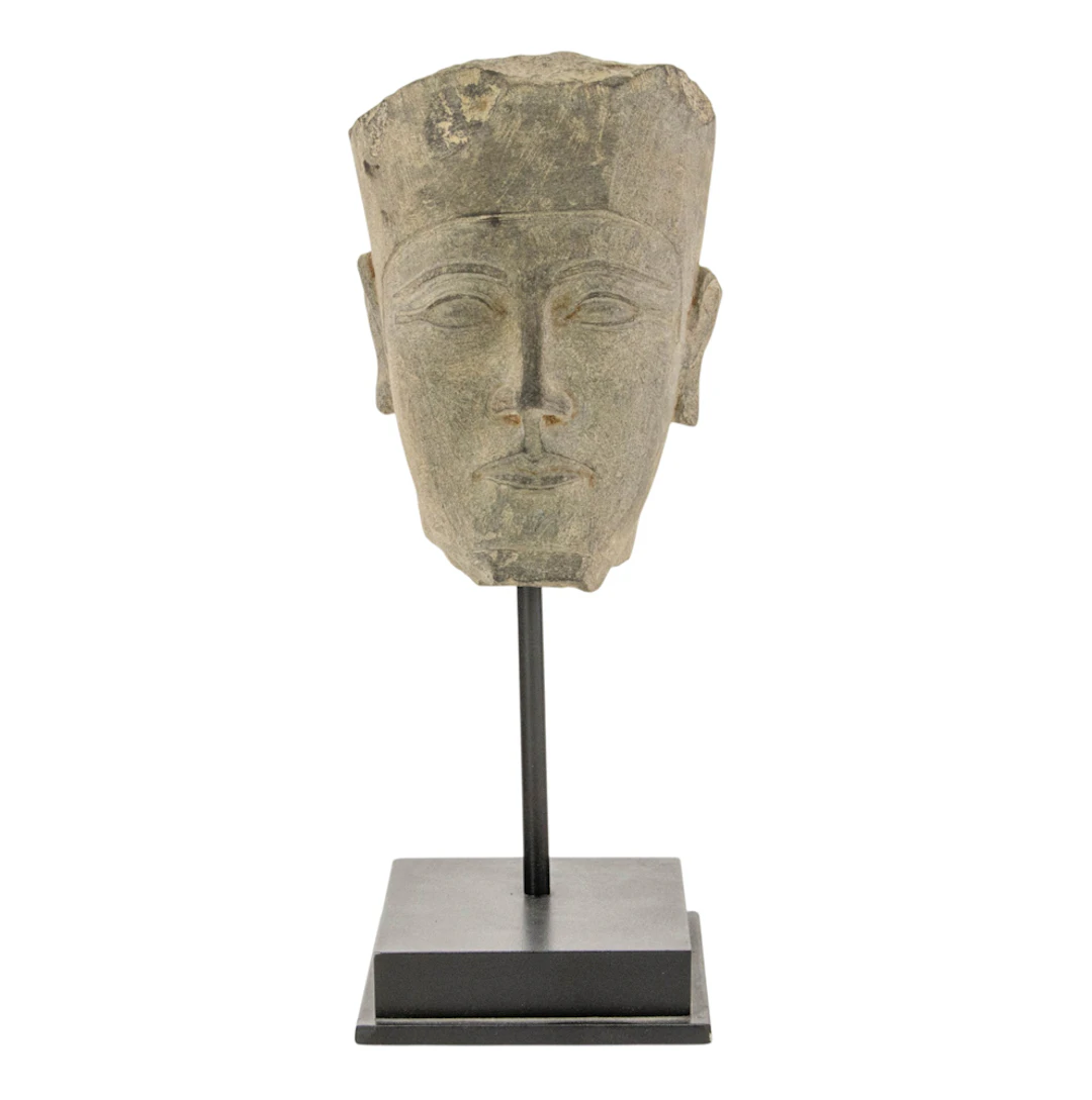 An Egyptian stone head