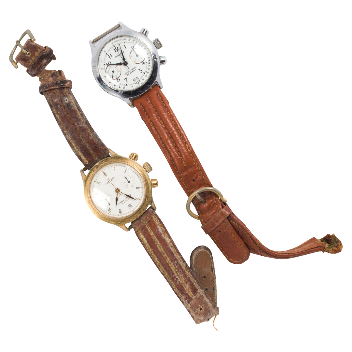 Lot De 2 Montres Mécaniques Russes Vintage Poljot Et Raketa - Pour Réparation Ou Pièces