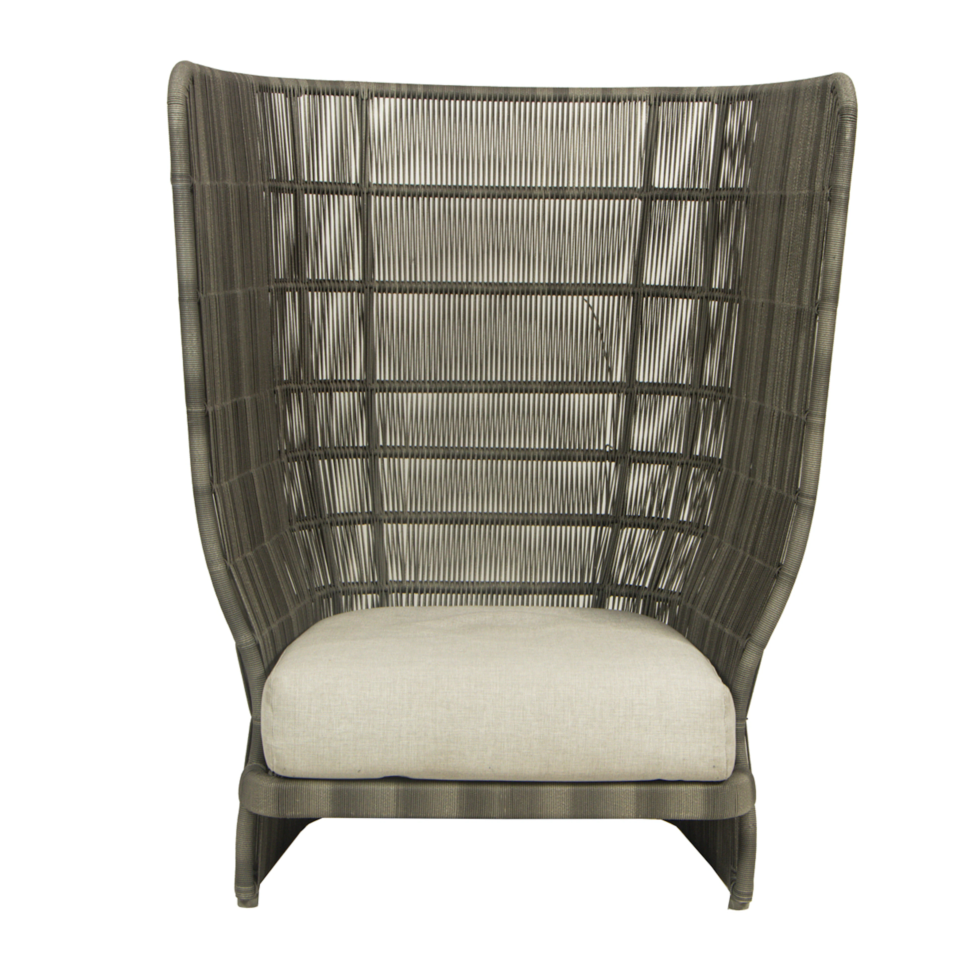 A B&B Italia Canasta wing back outdoor chair designed by Patricia