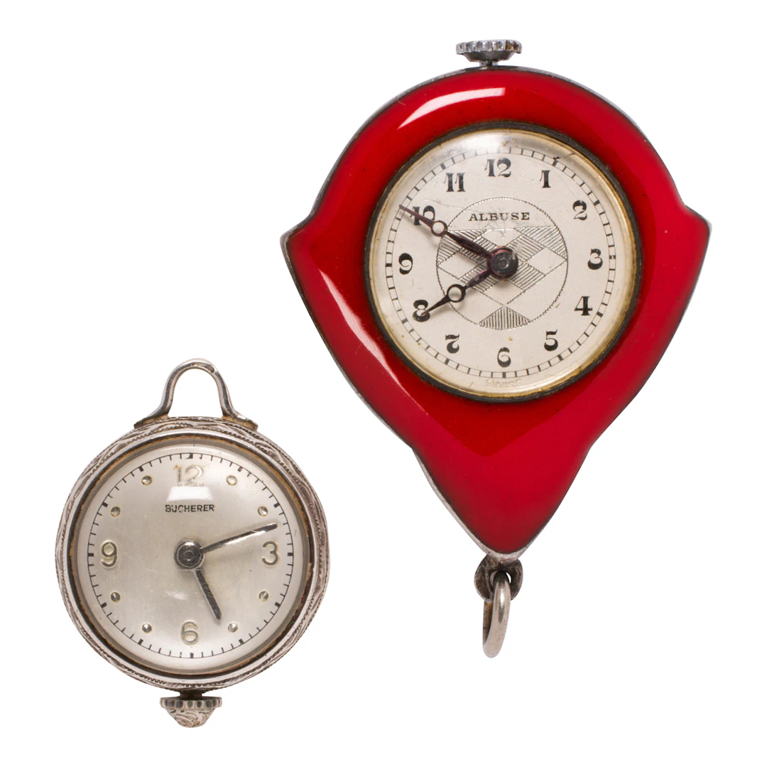 Two silver pocket watches