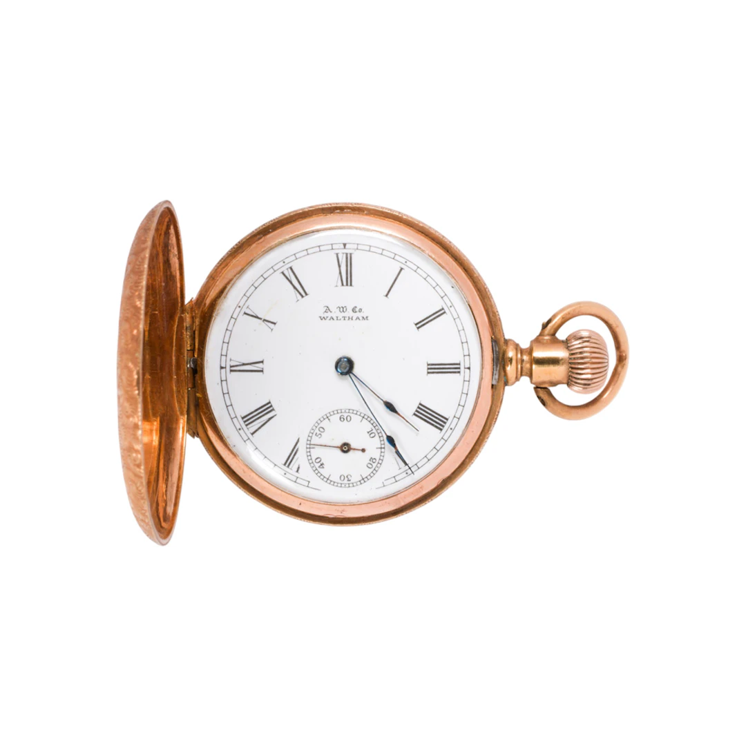 An A.W. Waltham gold-filled pocket watch, c. 1880