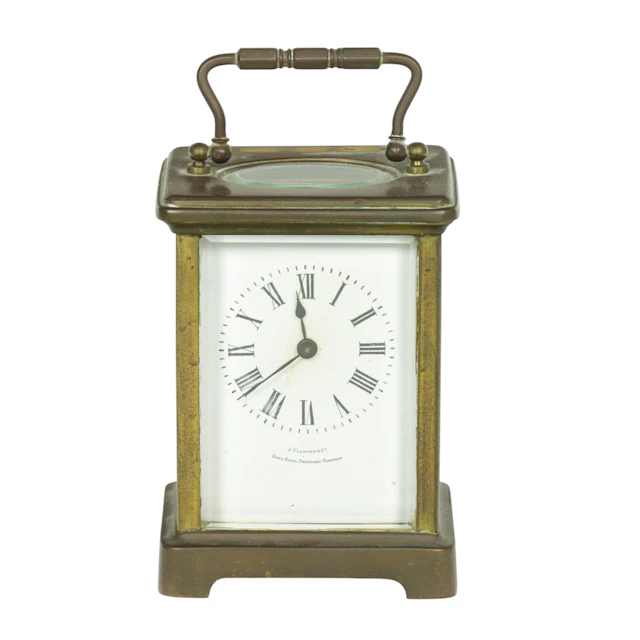 A French brass carriage clock