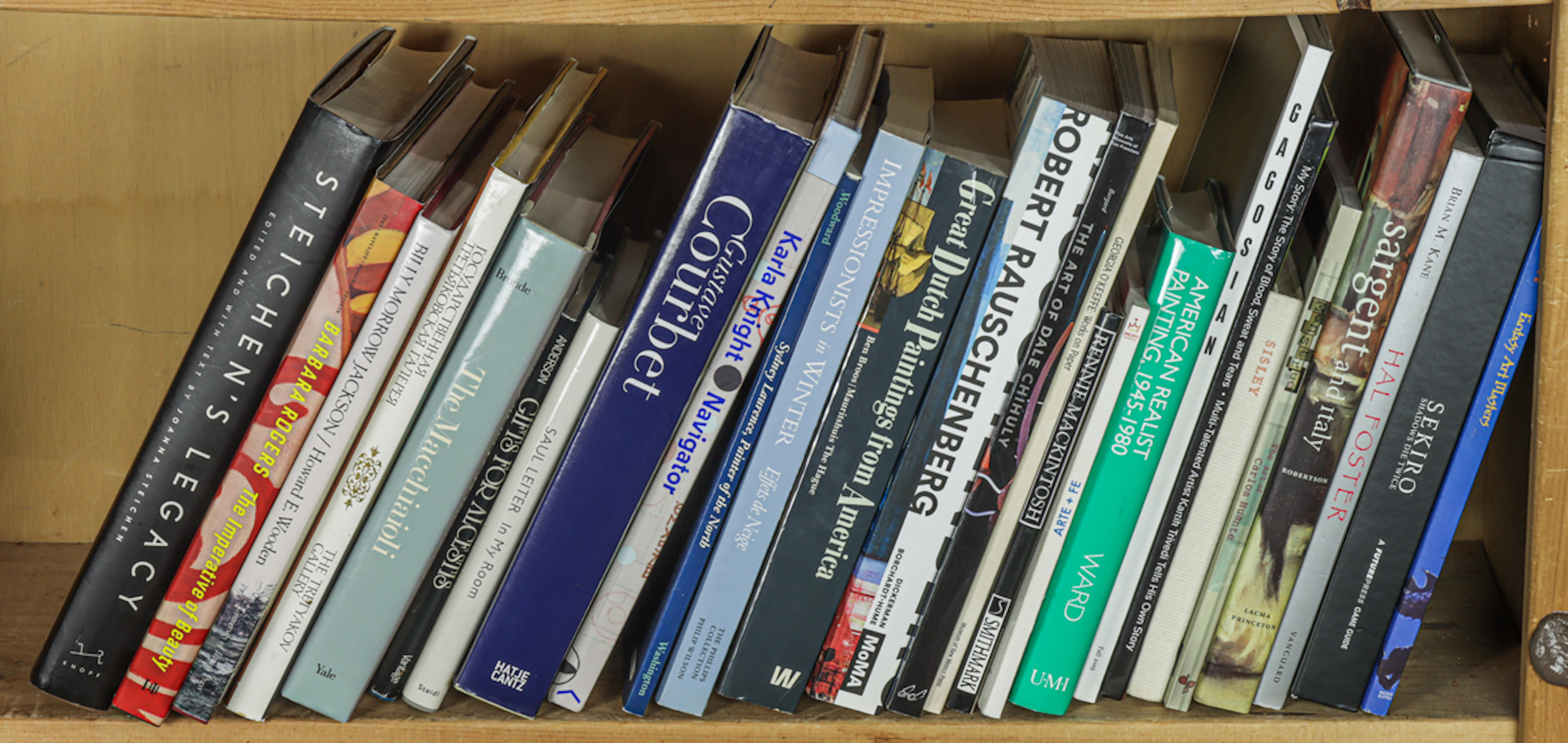 Twenty six art books on design, photography, 19th Century through