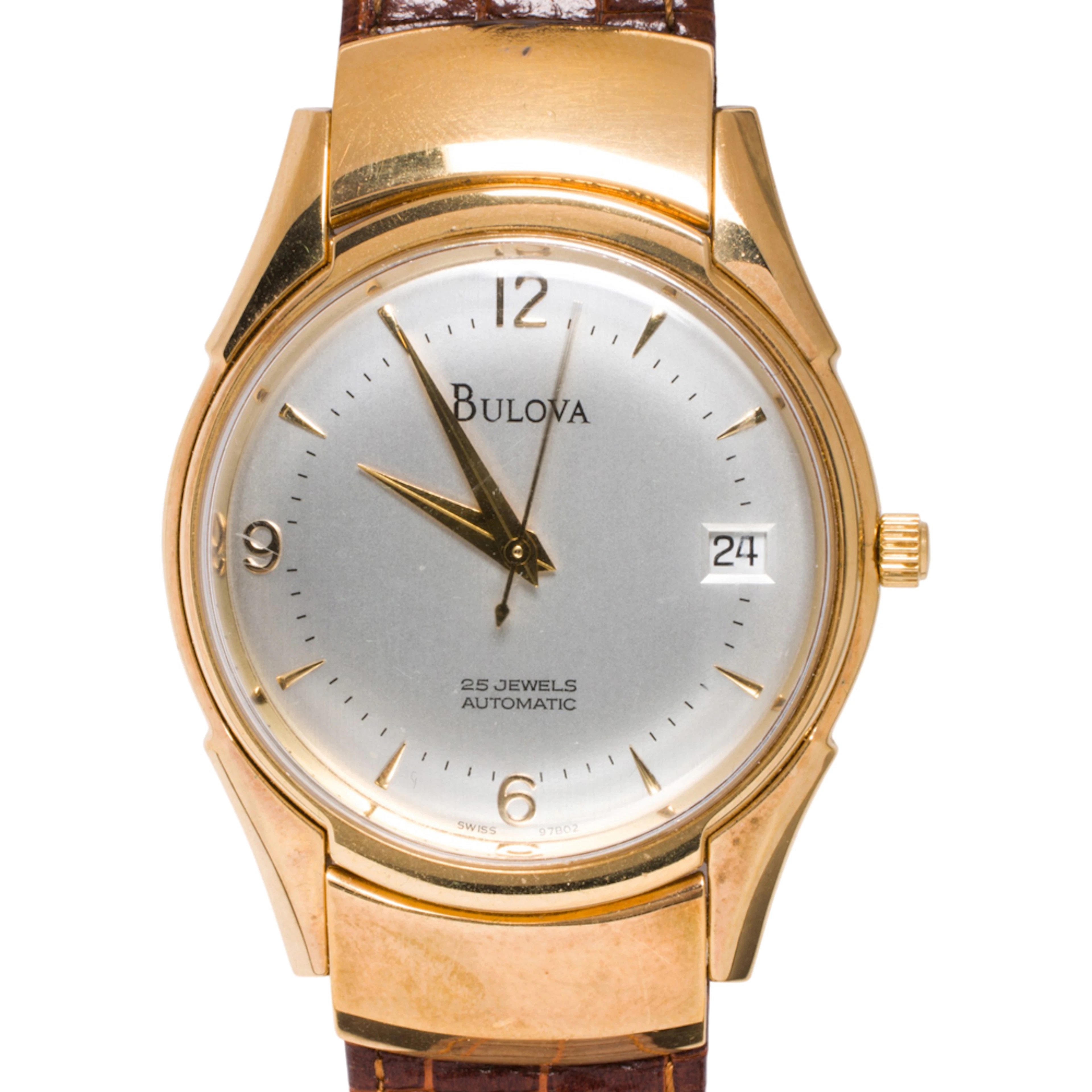 A Bulova stainless steel watch
