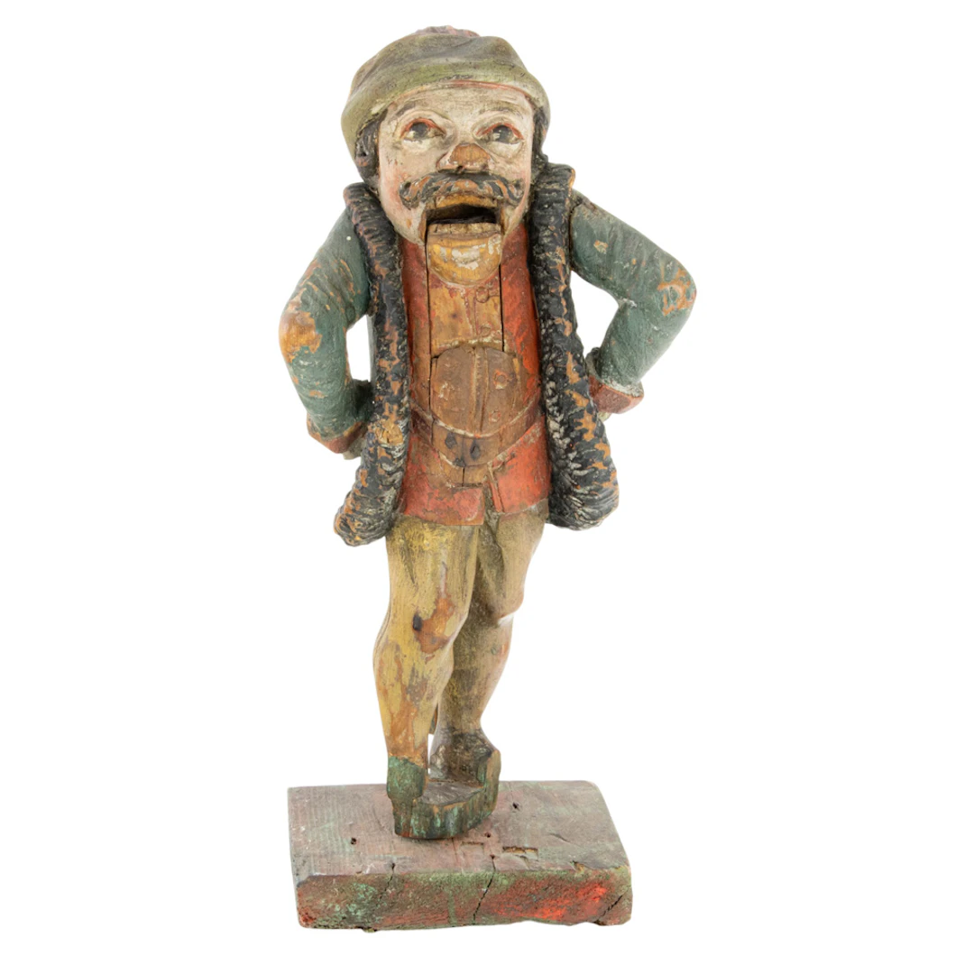A Continental polychrome carved figural nutcracker