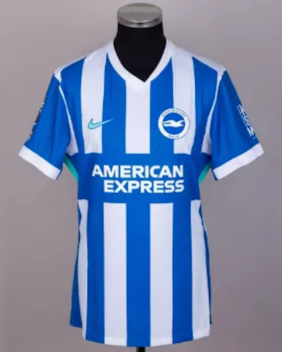 Lewis Dunk blue and white No.5 Brighton and Hove Albion signed short
