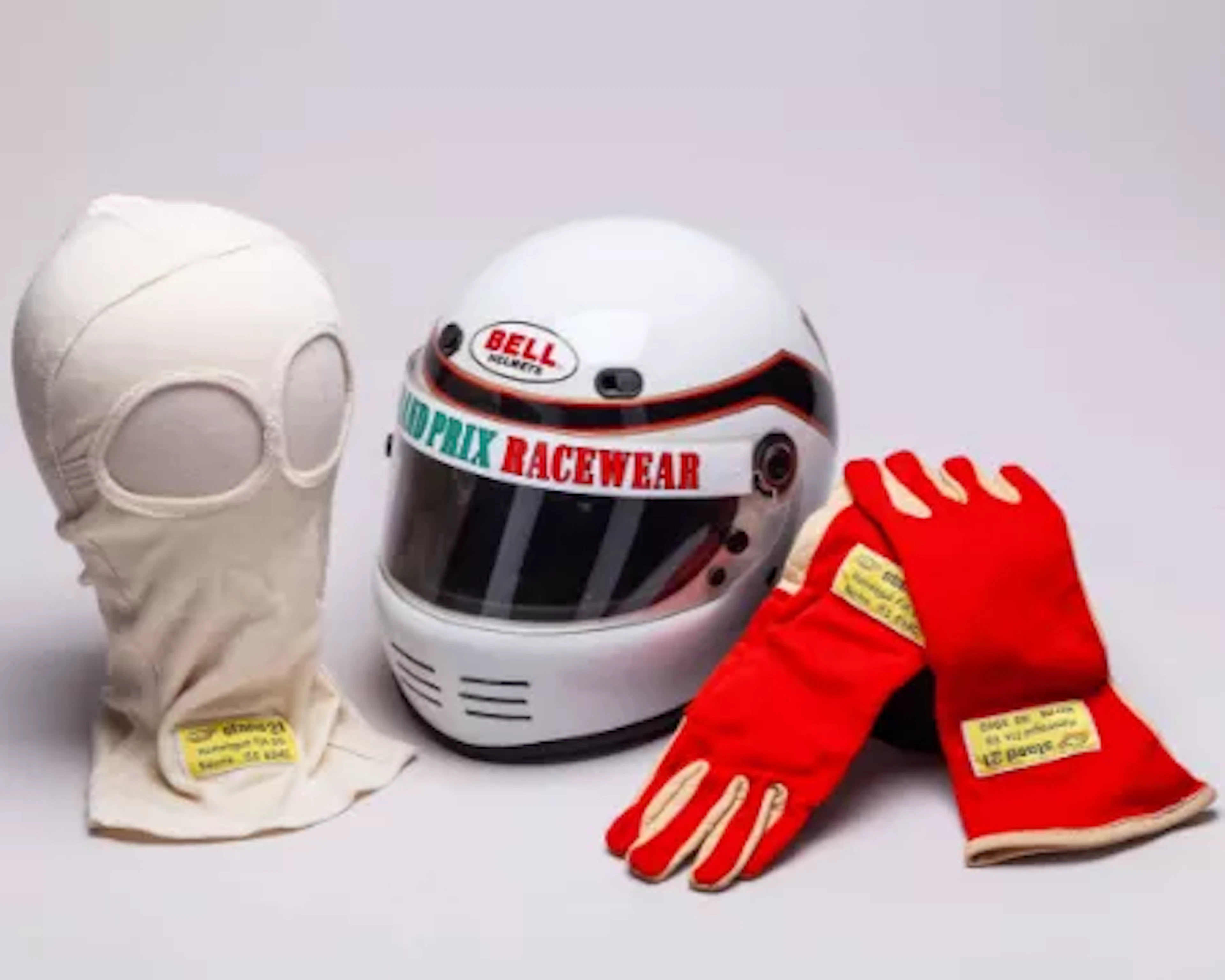 Bell Racing Helmet with Stand 21 Gloves & Balaclava