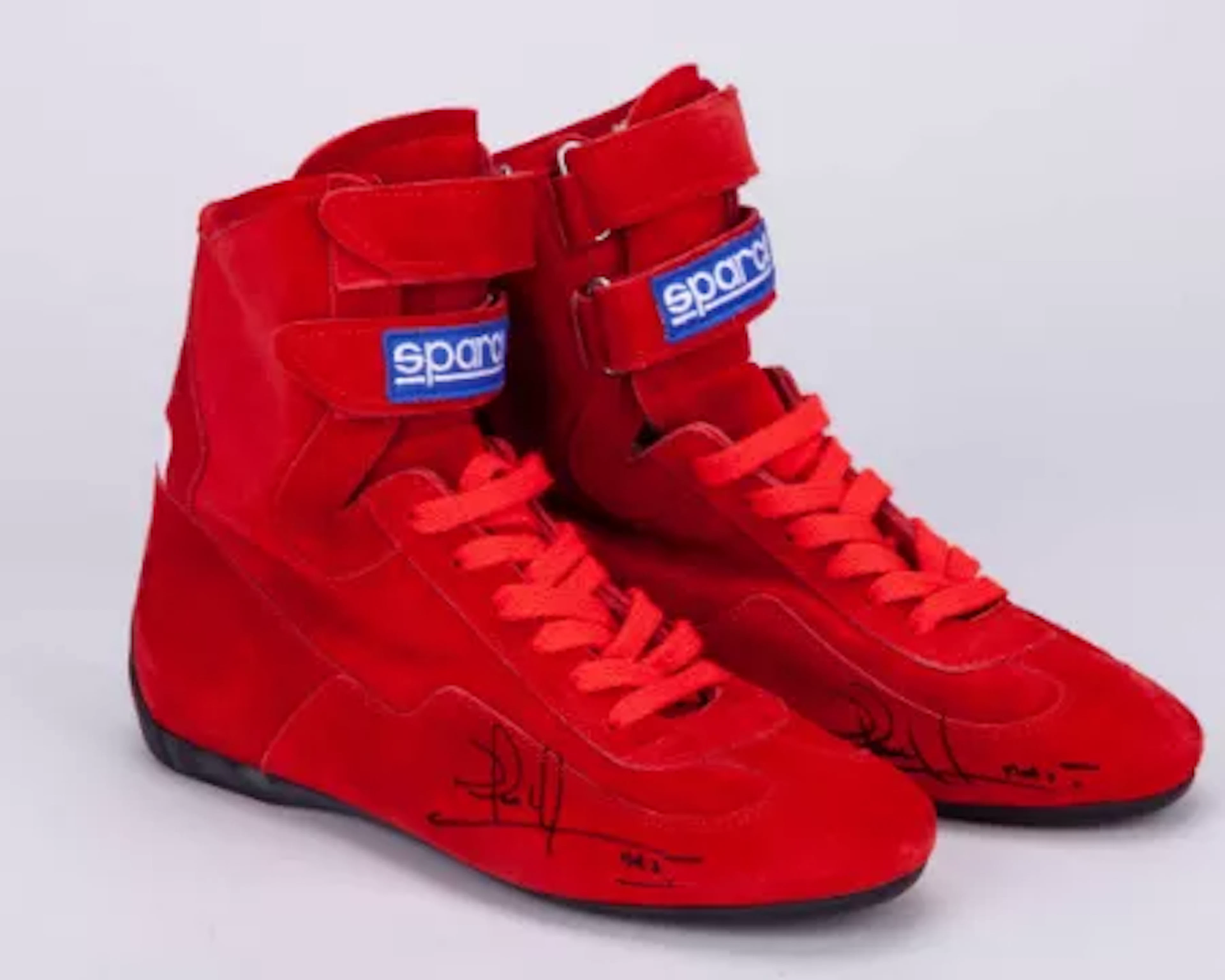 Nigel Mansell Signed Team Issued Sparco Boots