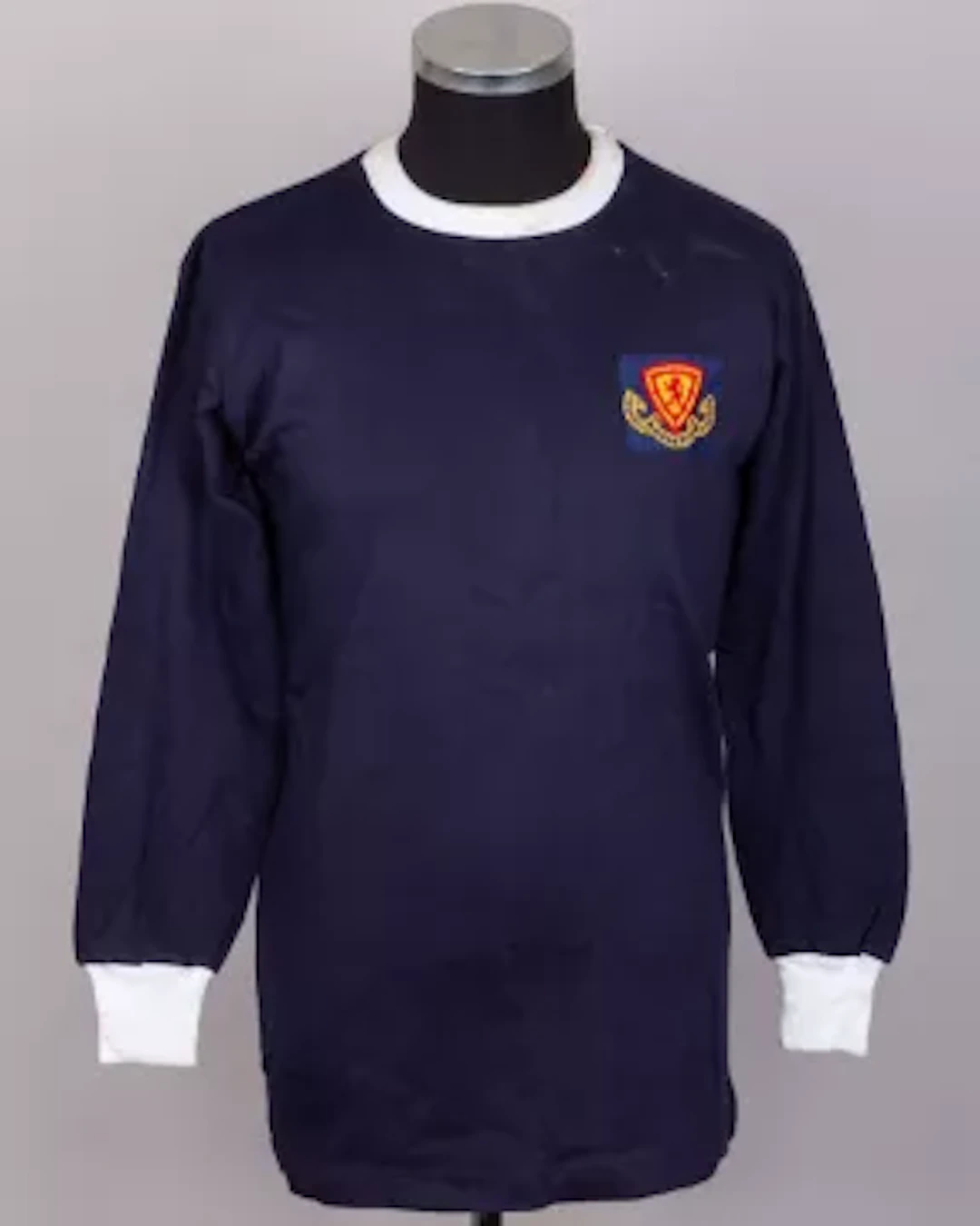 A blue No.7 Scottish Football League v The Football League match worn