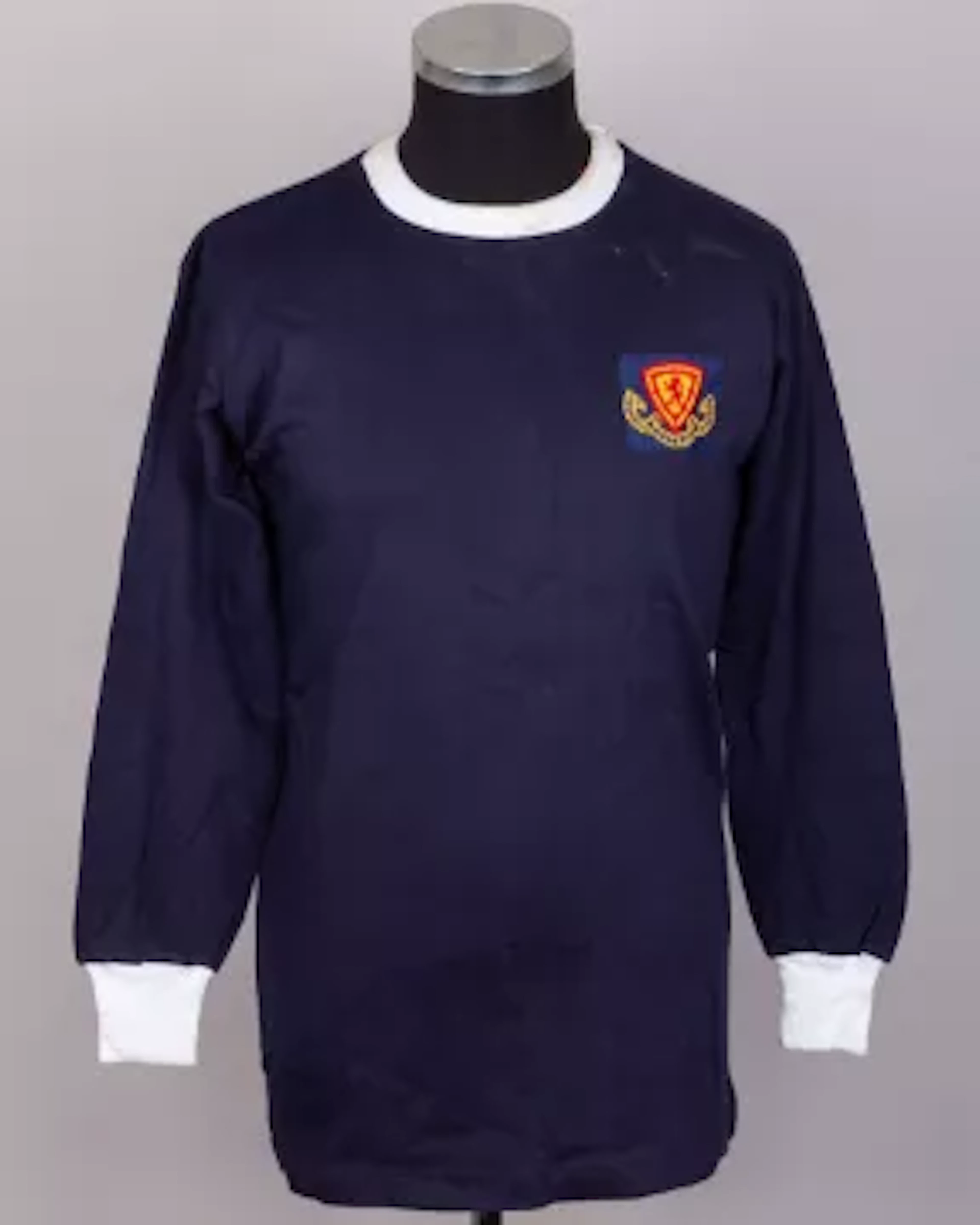 A blue No.7 Scottish Football League v The Football League match worn
