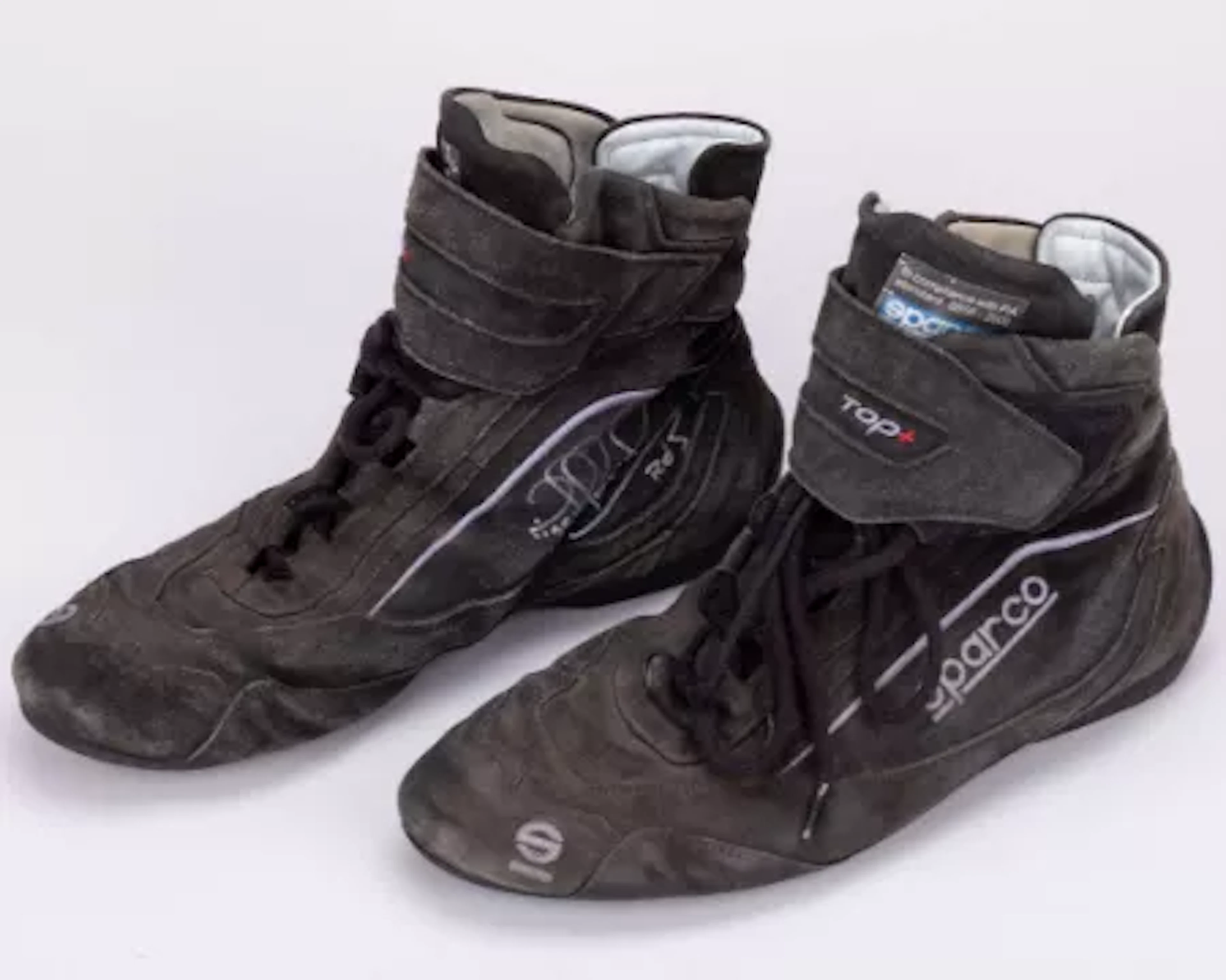 Nigel Mansell Signed Sparco Used Boots