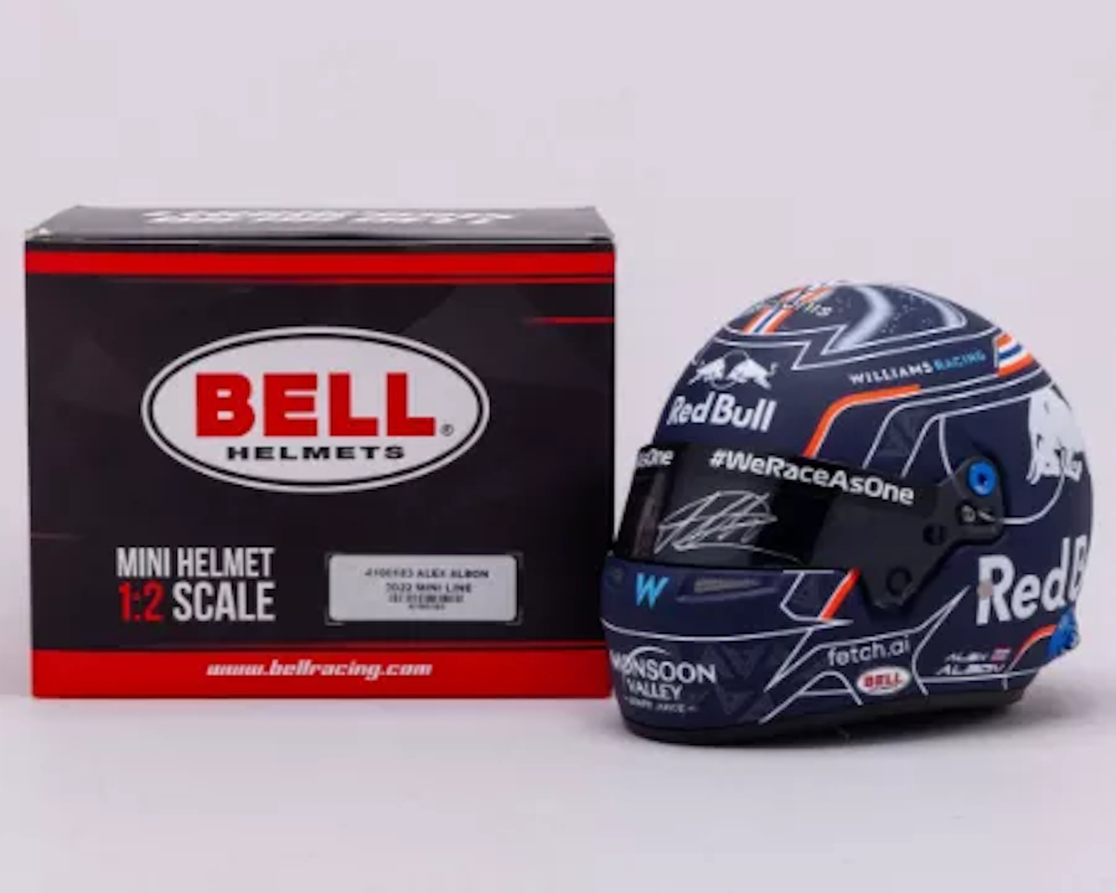 Alex Albon 2022 Signed Williams Racing 1:2 Scale Bell Helmet