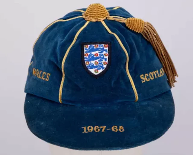 Emlyn Hughes a blue England v. Wales and Scotland U.23 International