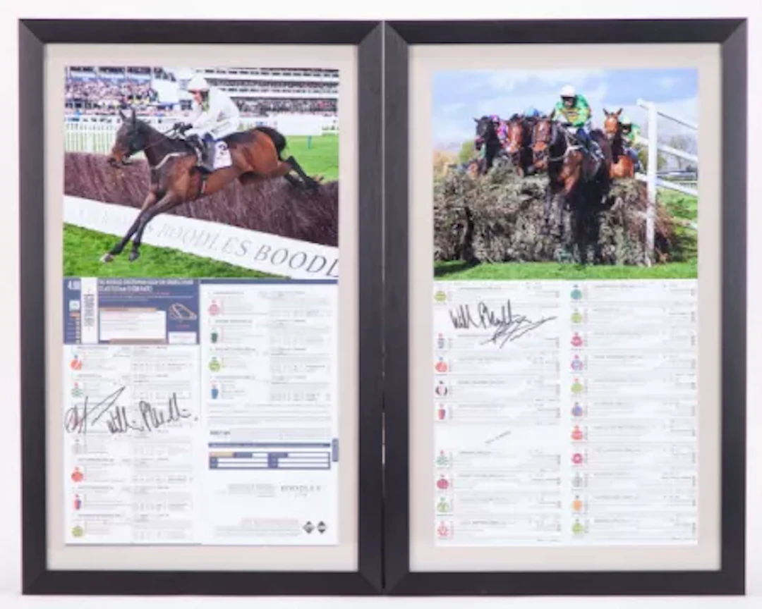 Willie Mullins & Paul Townend signed 2026 Gold Cup & Grand National