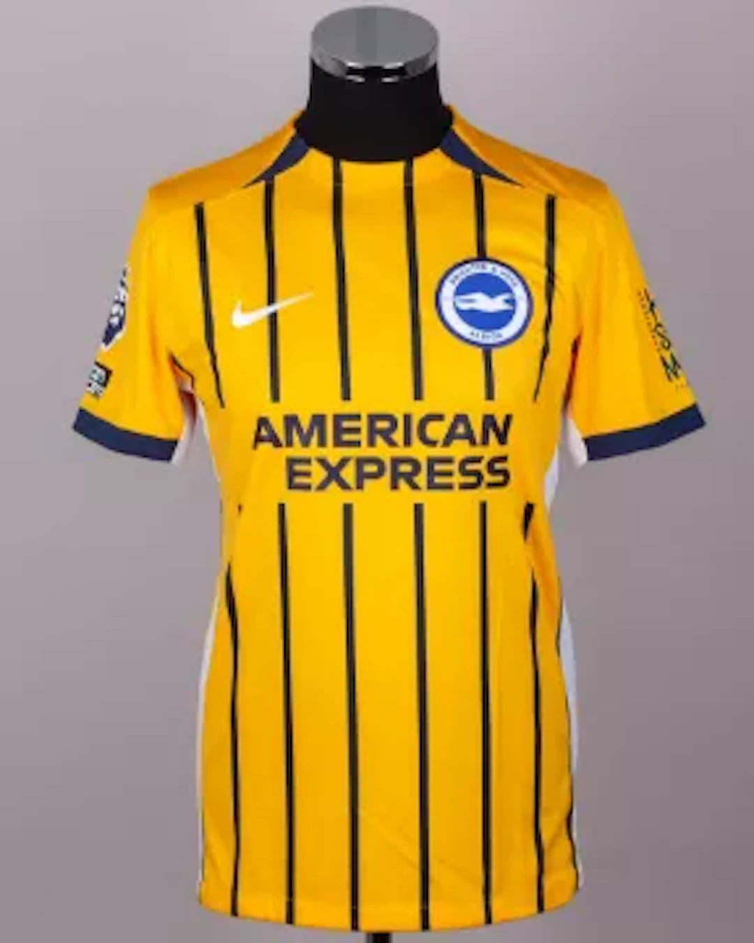 Ferdi Kadıoğlu yellow and blue No.24 Brighton and Hove Albion third