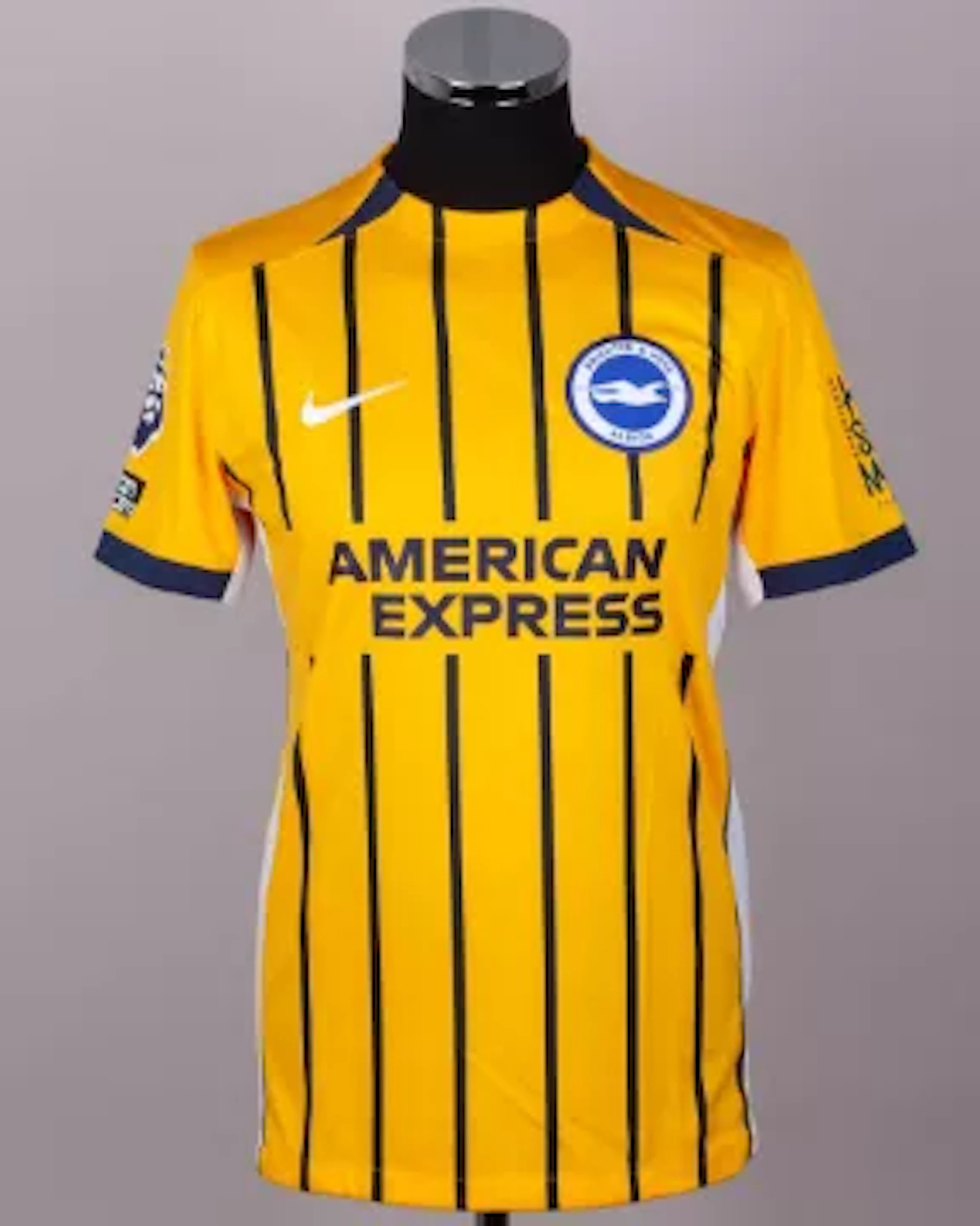 Ferdi Kadıoğlu yellow and blue No.24 Brighton and Hove Albion third