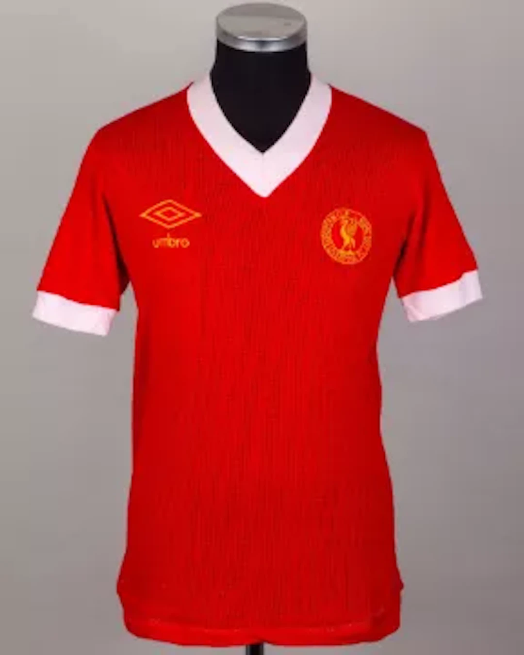 Emlyn Hughes red and white No.6 Liverpool European Cup final match