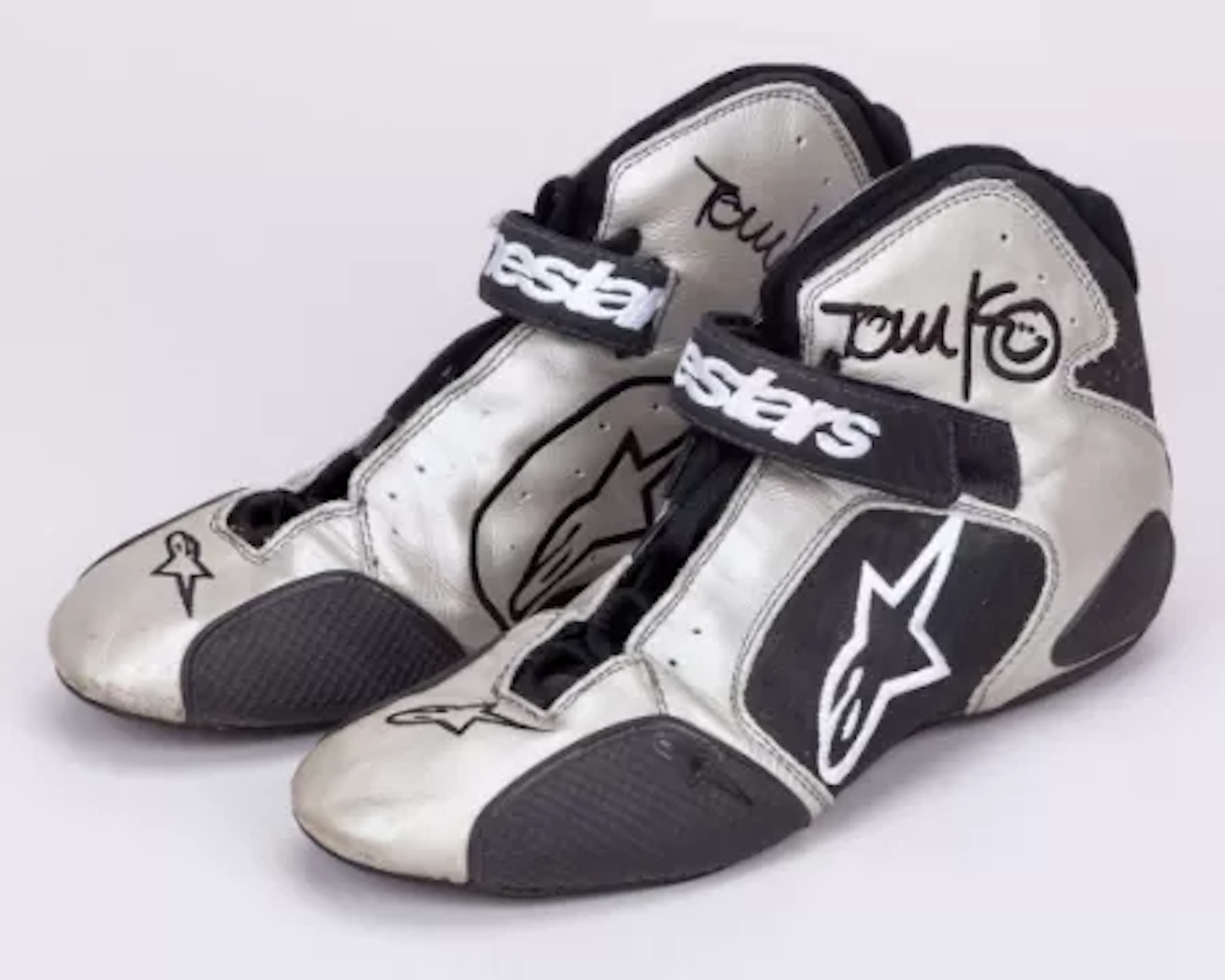 Tom Kristensen 2008 Le Mans 24 Audi Race Win Signed Boots
