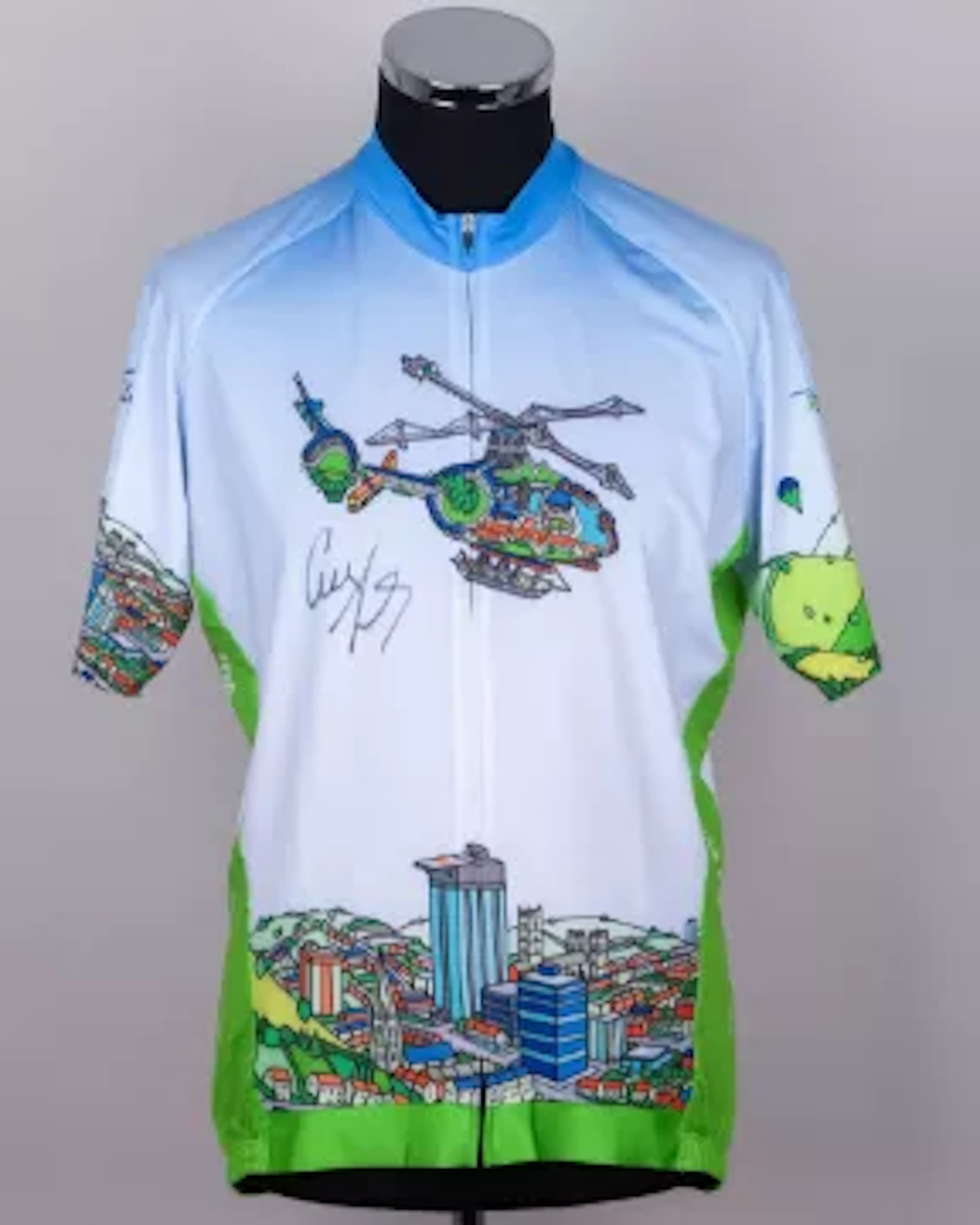 Geraint Thomas autographed Great Western Air Ambulance Charity limited