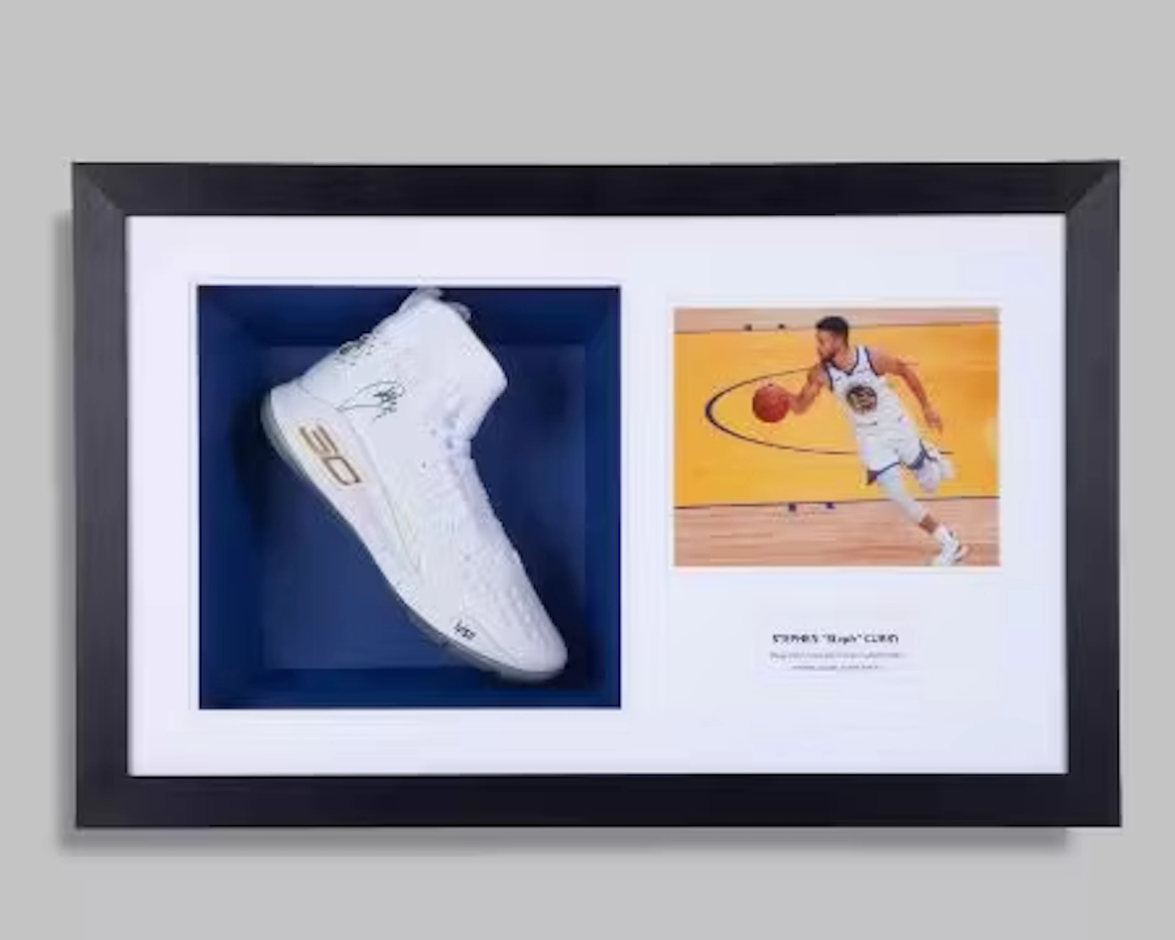 Steph Curry autographed Under Armour basketball shoe