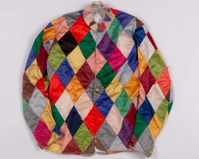 A 1950s jockey's jacket in the famous Crazy Quilt colours