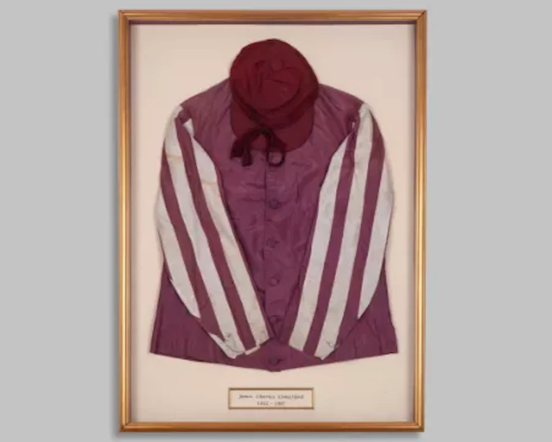 Antique set of racing silks in the colours of Mr James Charles Comerford c.1900