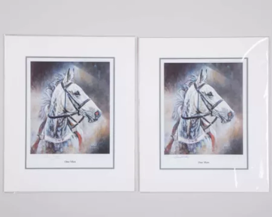 Three David Dent (British, b.1959) prints signed by National Hunt