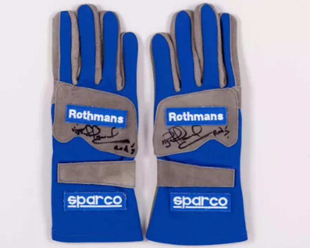 Nigel Mansell 1994 Williams Renault Signed ‘Last Win’ Replica Gloves